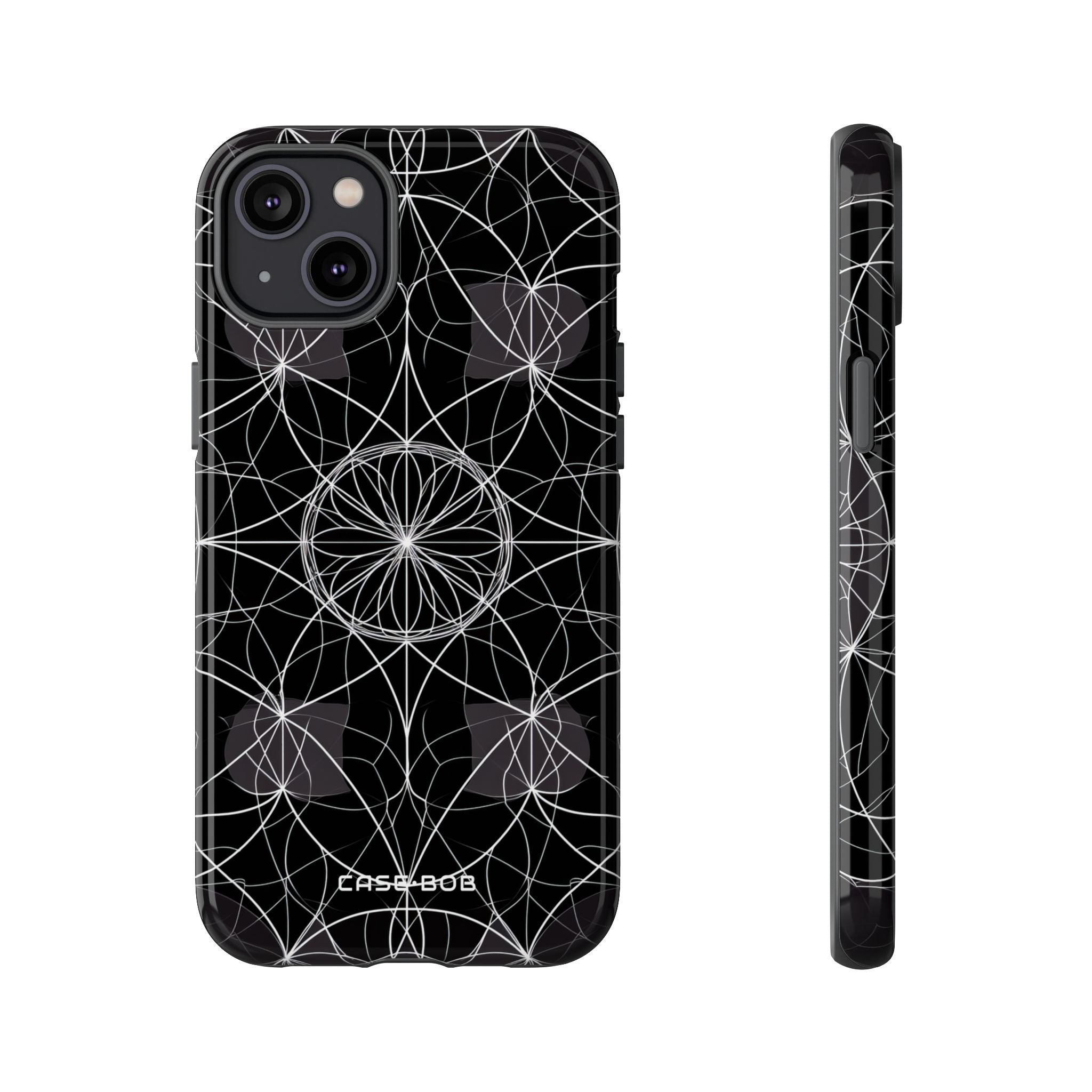 Strahlender Blütenblatt-Orbit iPhone 14 Plus Case - Tough
