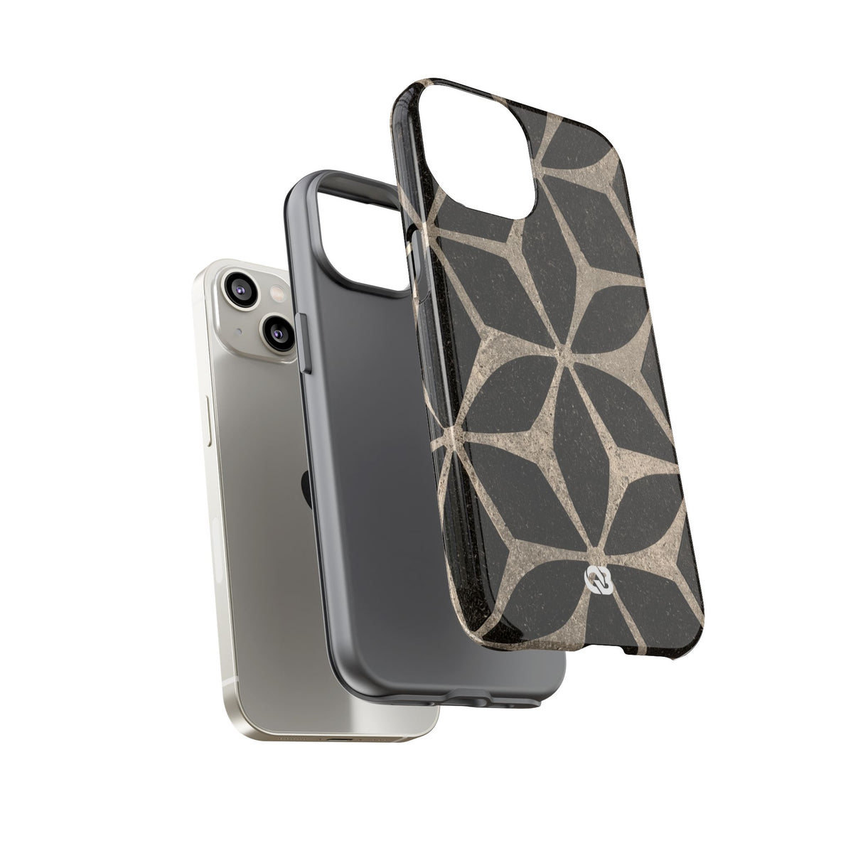 Concrete Mosaic Star · Tough Phone Case for iPhone · Black