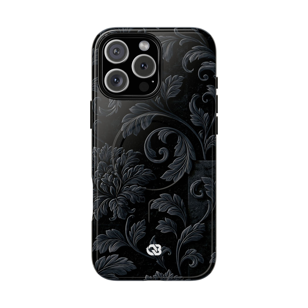 Obsidian Damask · Tough 2.0 Magnetic Phone Case for iPhone · Black