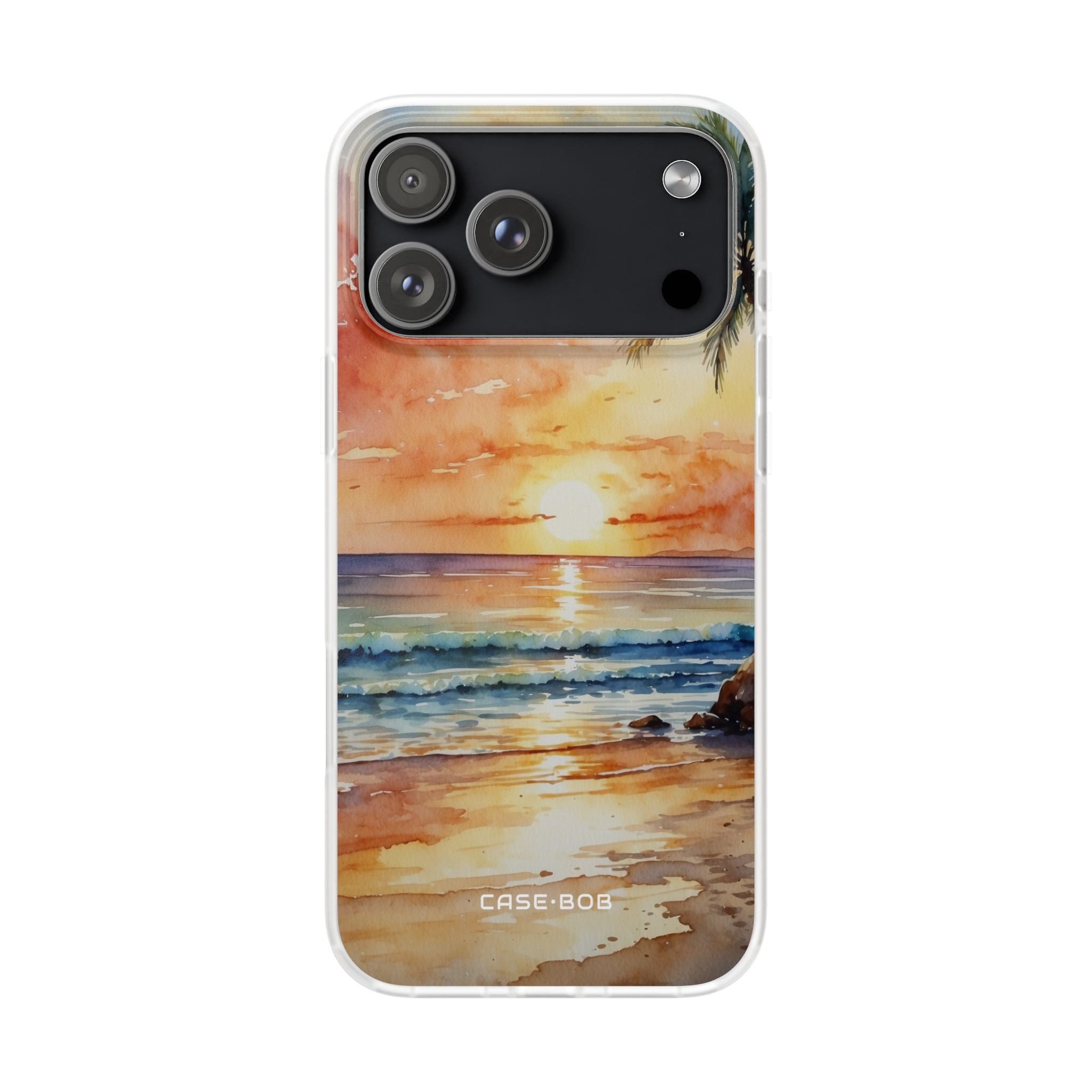 Sunset Palm iPhone 17 Pro Max Case - Soft - CASE•BOB
