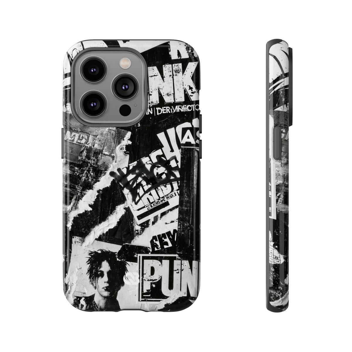 Underground Punk Collage · Tough Phone Case for iPhone · Black