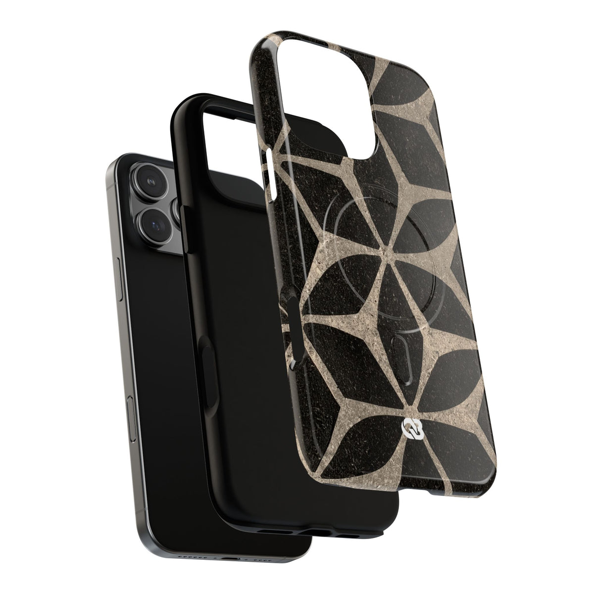 Concrete Mosaic Star · Tough 2.0 Magnetic Phone Case for iPhone · Black