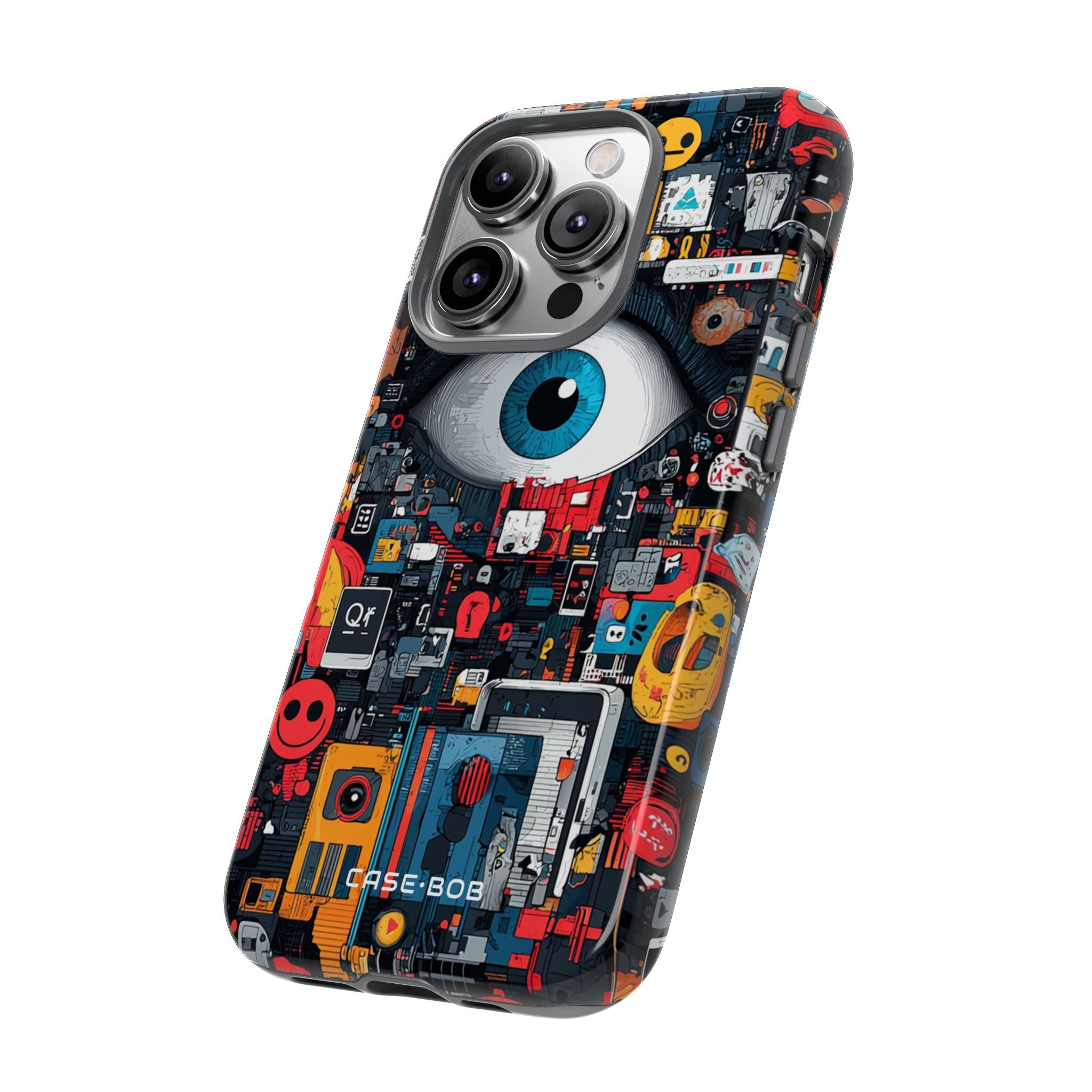 Digital Eye Blue iPhone 14 Pro Case - Tough