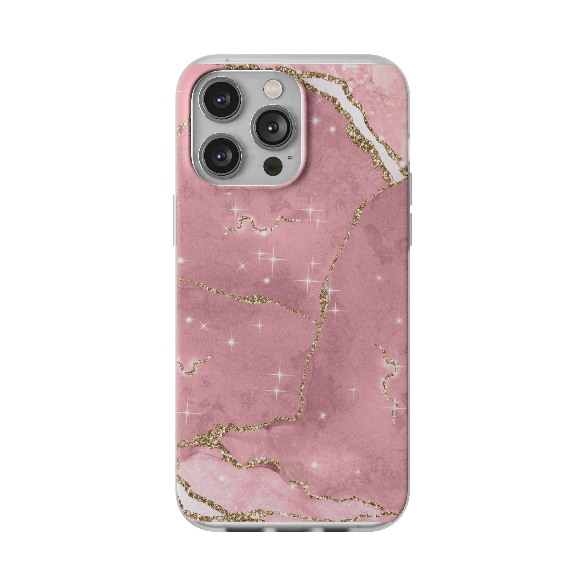 Rose Sparkle Marble · Soft Coque de téléphone pour iPhone