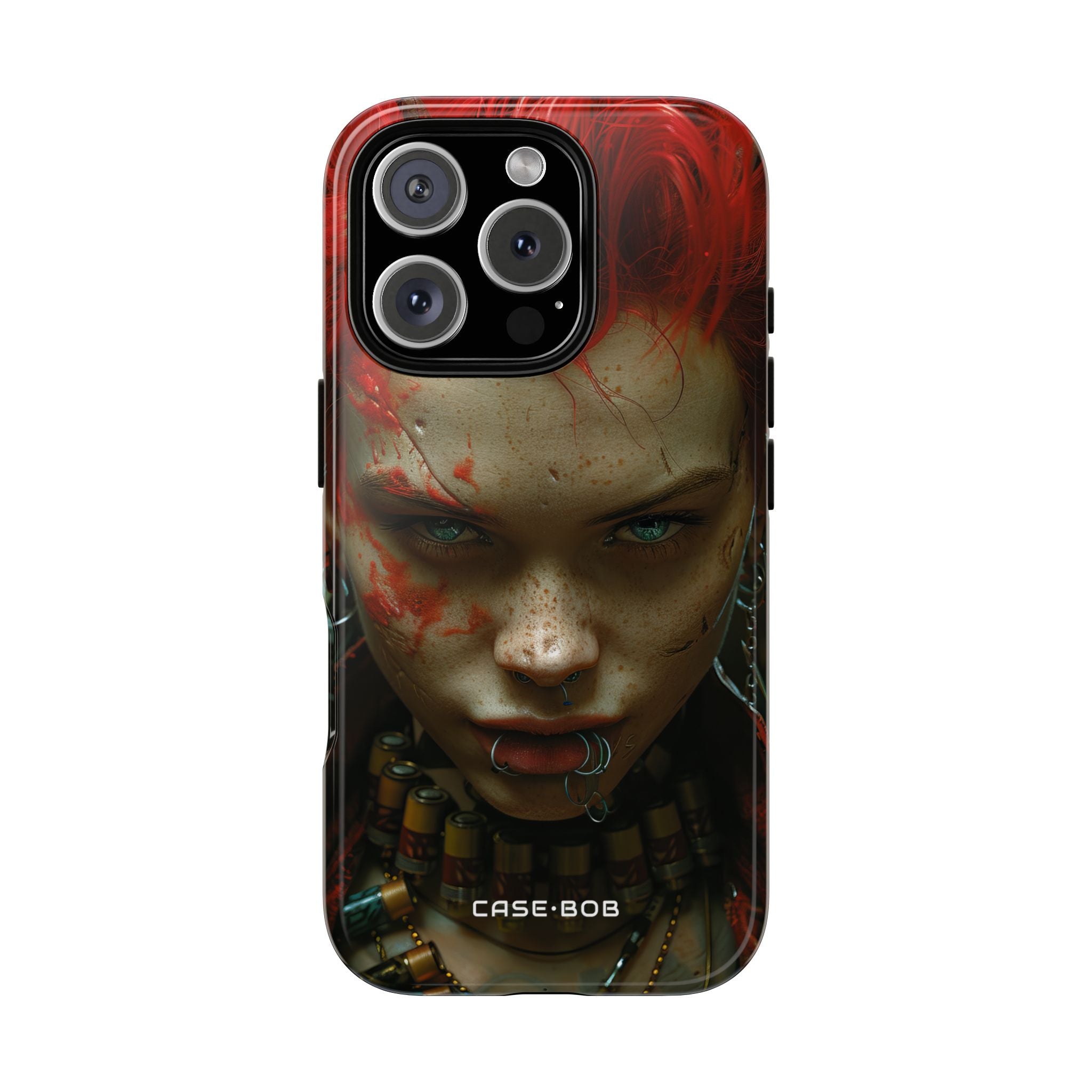 Spiked Ember Eyes iPhone 16 Pro Case - Tough