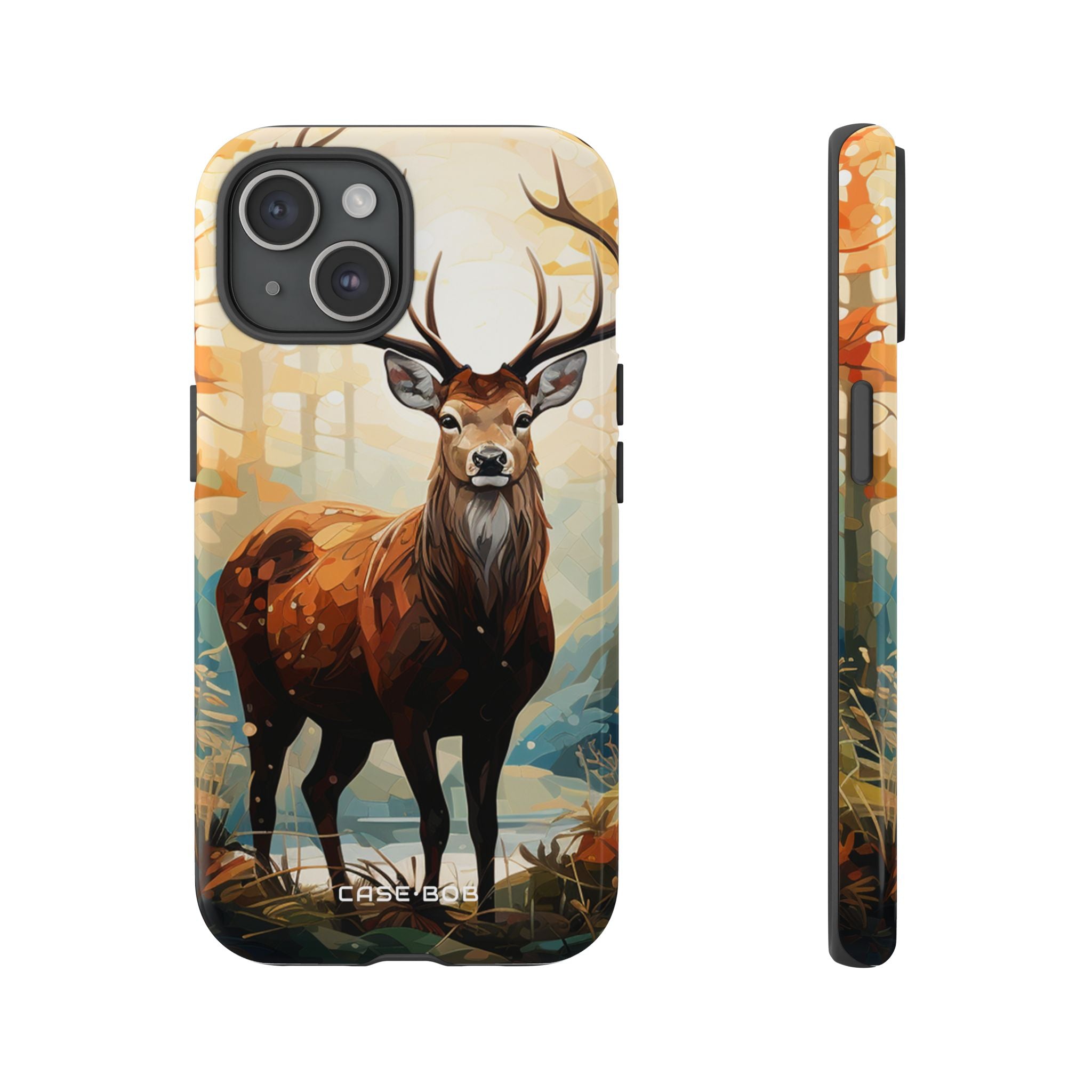 Glowing Stag iPhone 15 Case - Tough - CASE•BOB