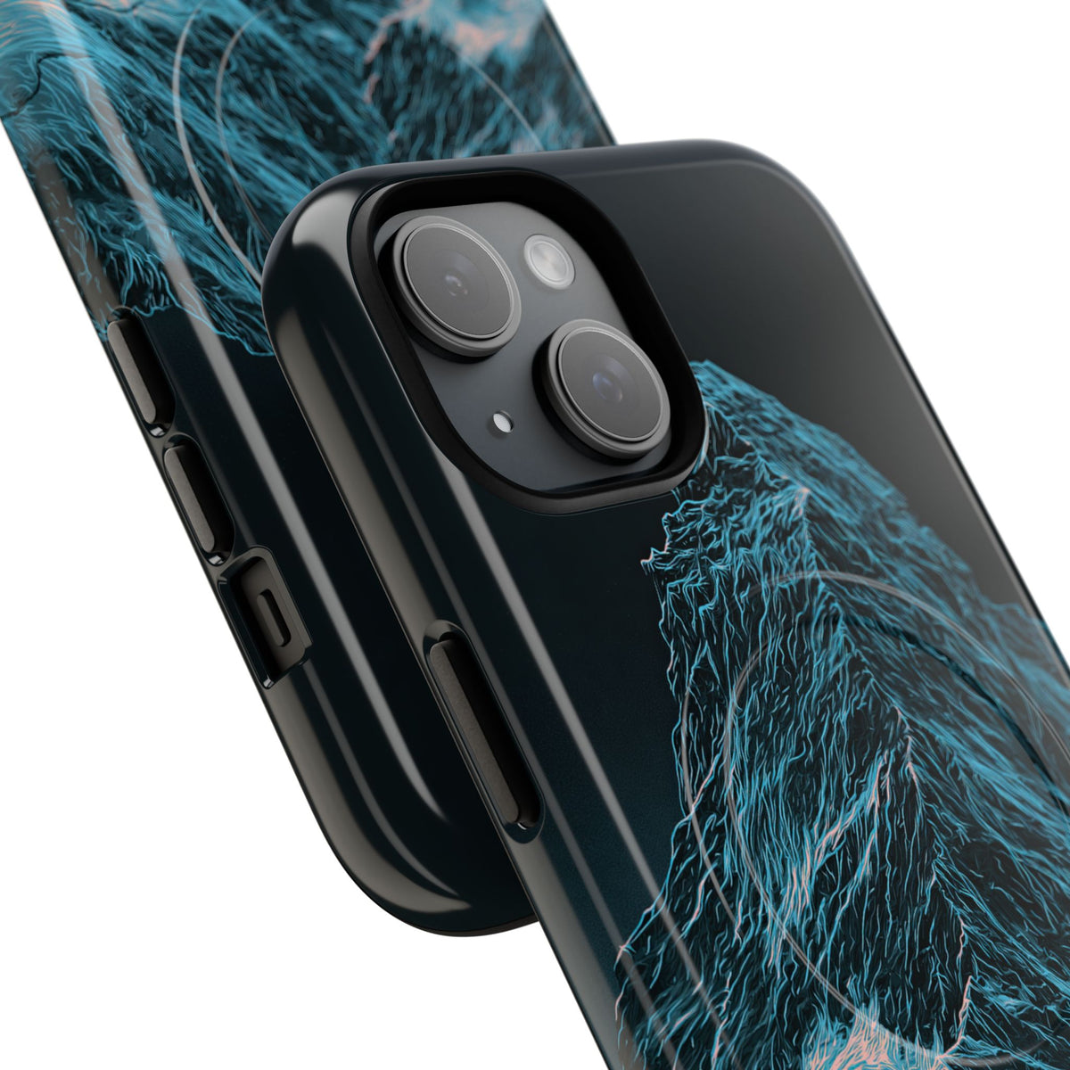 Glacial Alpine Peak · Tough 2.0 Magnetic Phone Case for iPhone · Blue