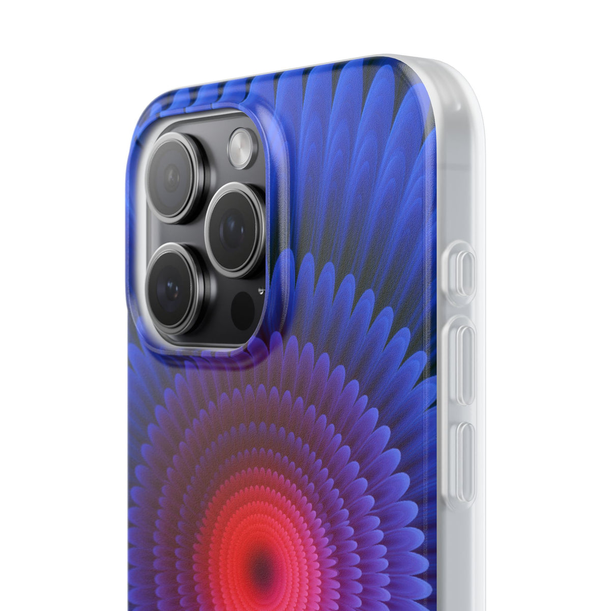 Radial Spectrum Bloom · Lite Phone Case for iPhone · Blue