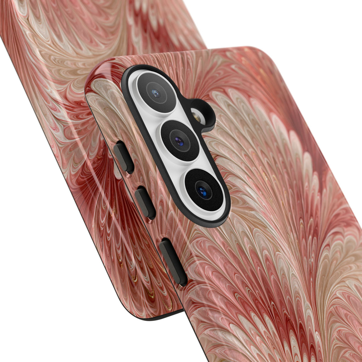 Blush Petal Plume · Tough Phone Case for Samsung · Pink