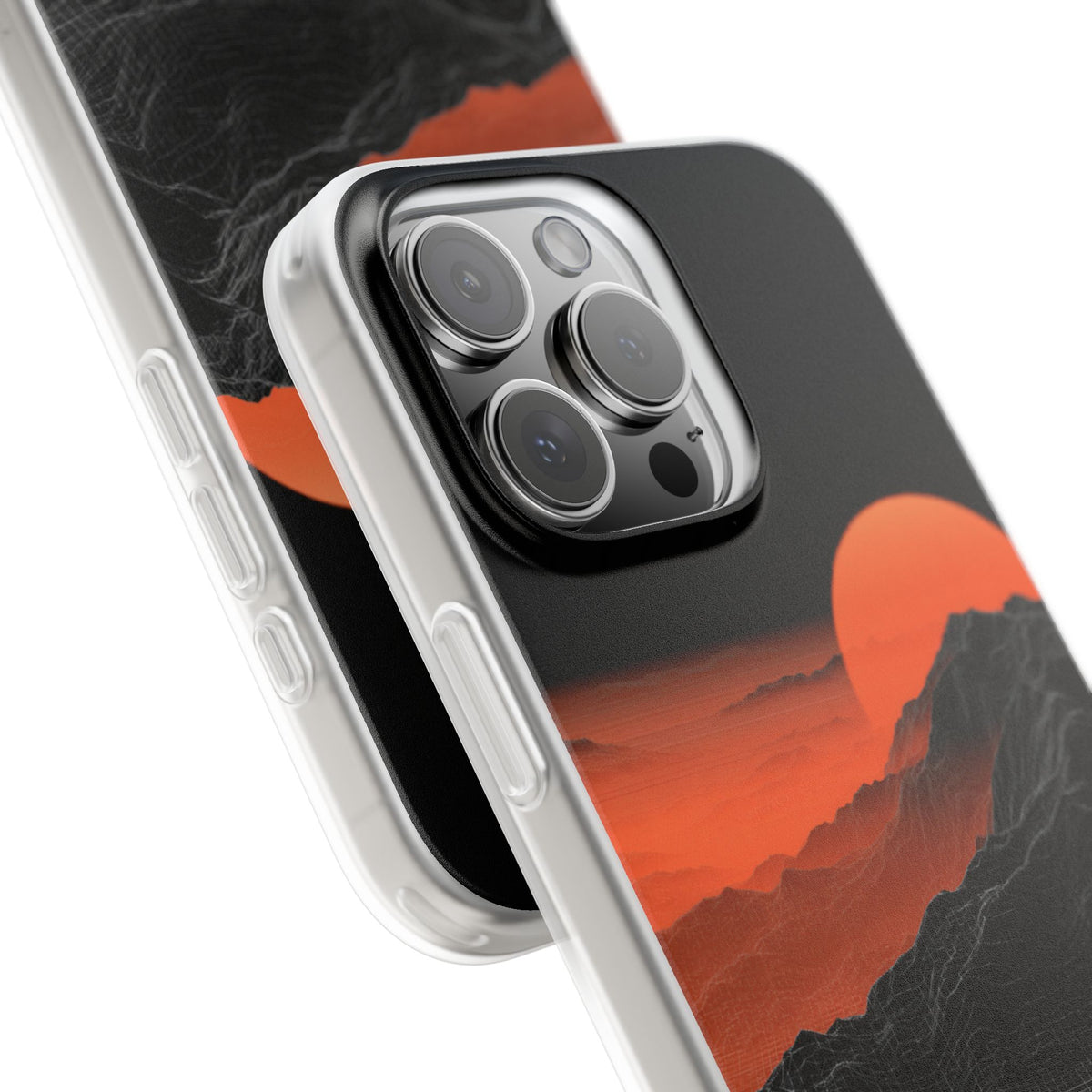 Solar Ridge Mesh · Lite Phone Case for iPhone · Black
