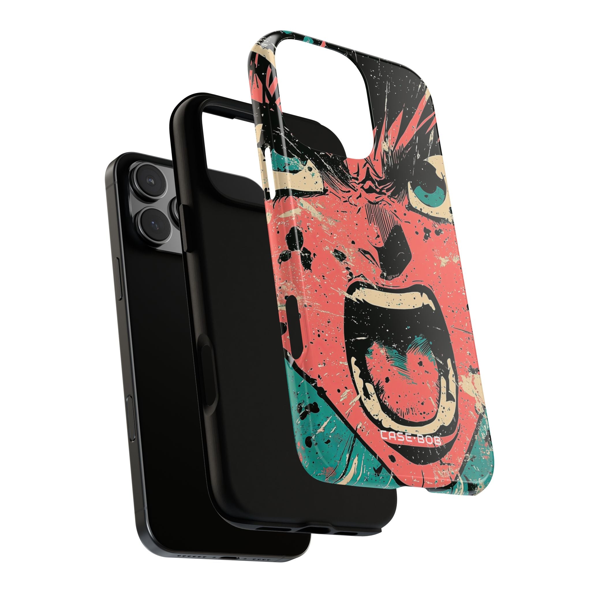 Screaming Face Roze iPhone 16 Pro Max Case - Tough