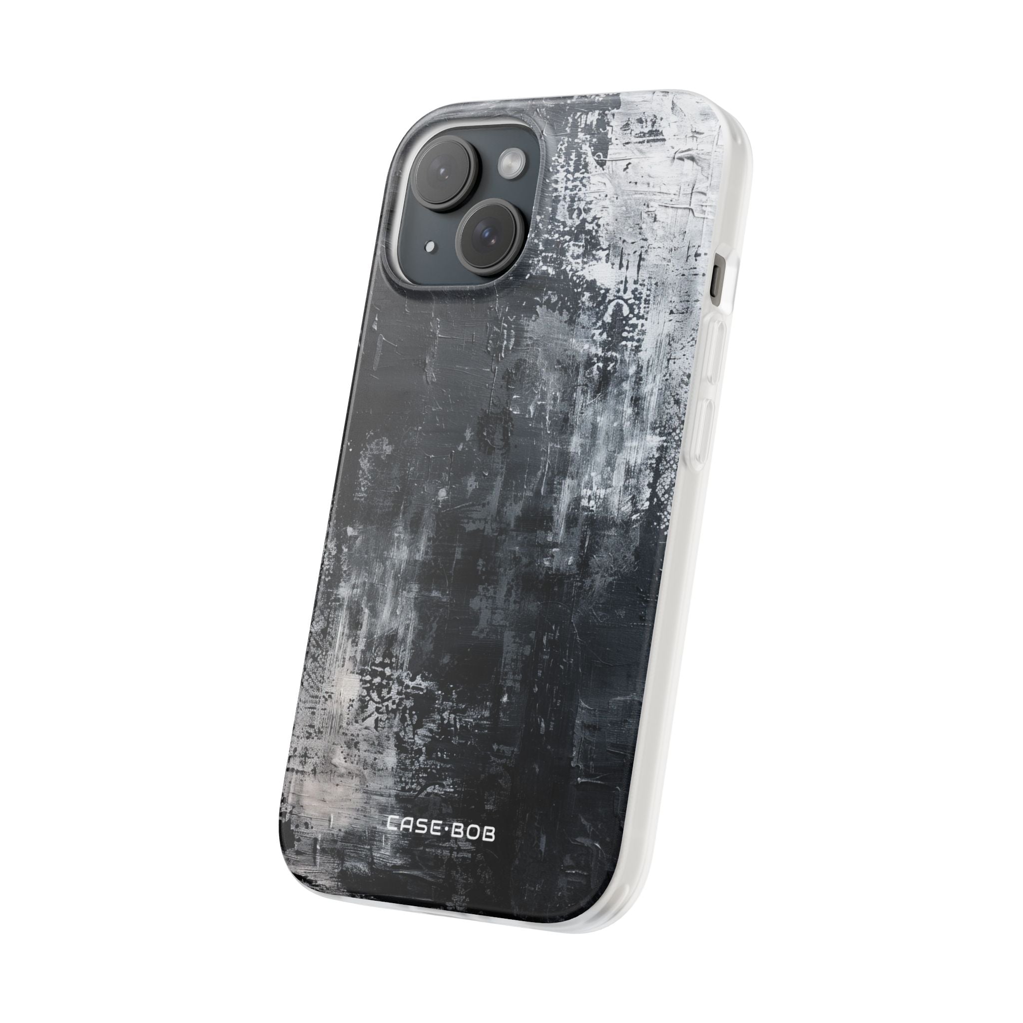 Textured Blackscape iPhone 15 Case - Soft