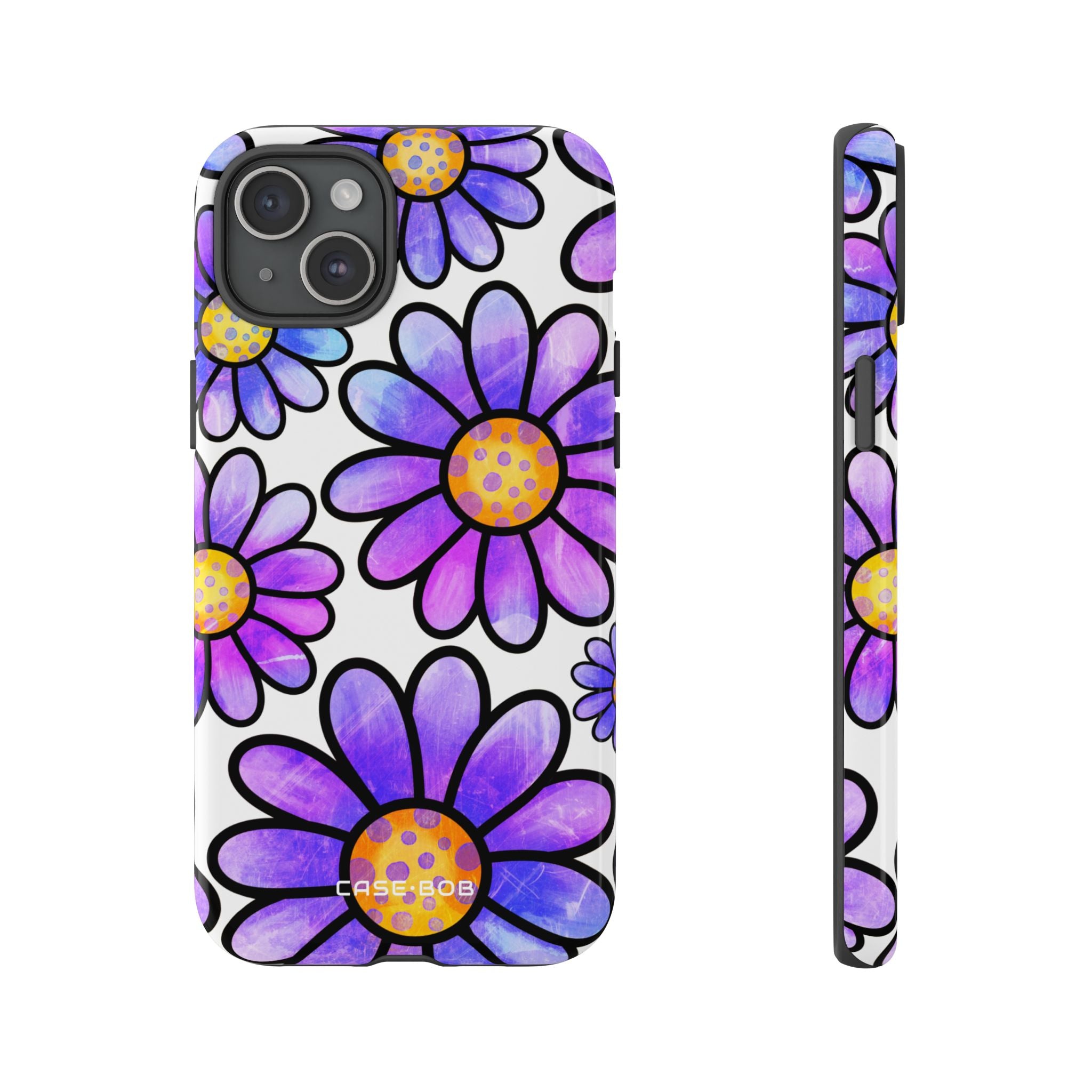 Polka Dot Blooms iPhone 15 Plus Case - Tough