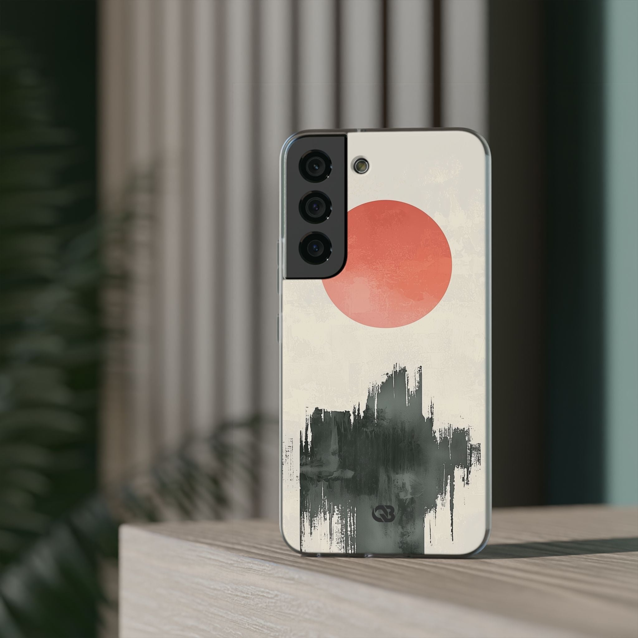 Crimson Sun Strokes · Soft Phone Case for Samsung