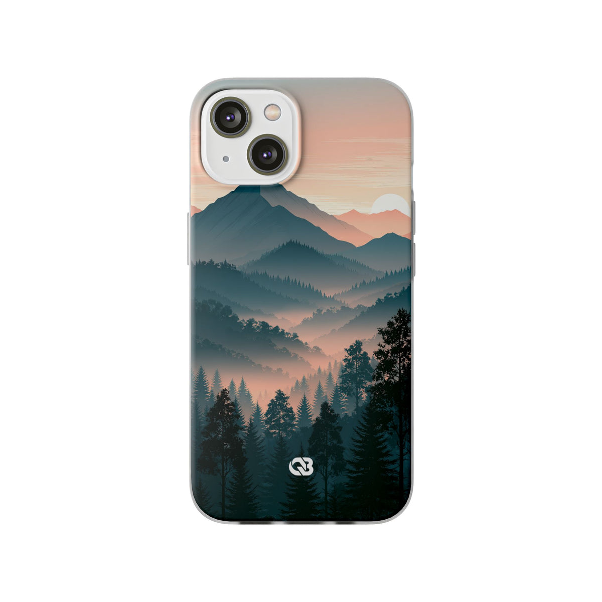 Teal Lite Phone Case for iPhone - Alpine Teal Horizon