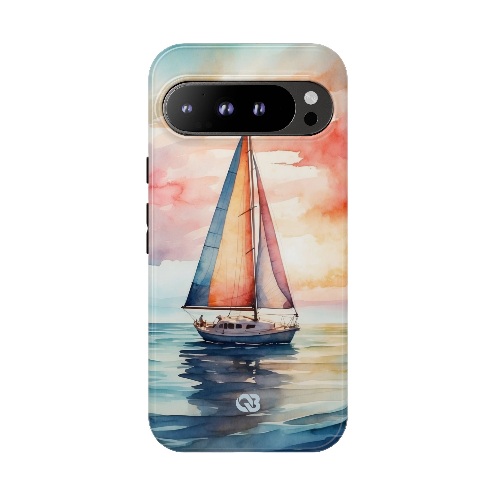 Crimson Horizon Sail · Tough Phone Case for Google Pixel