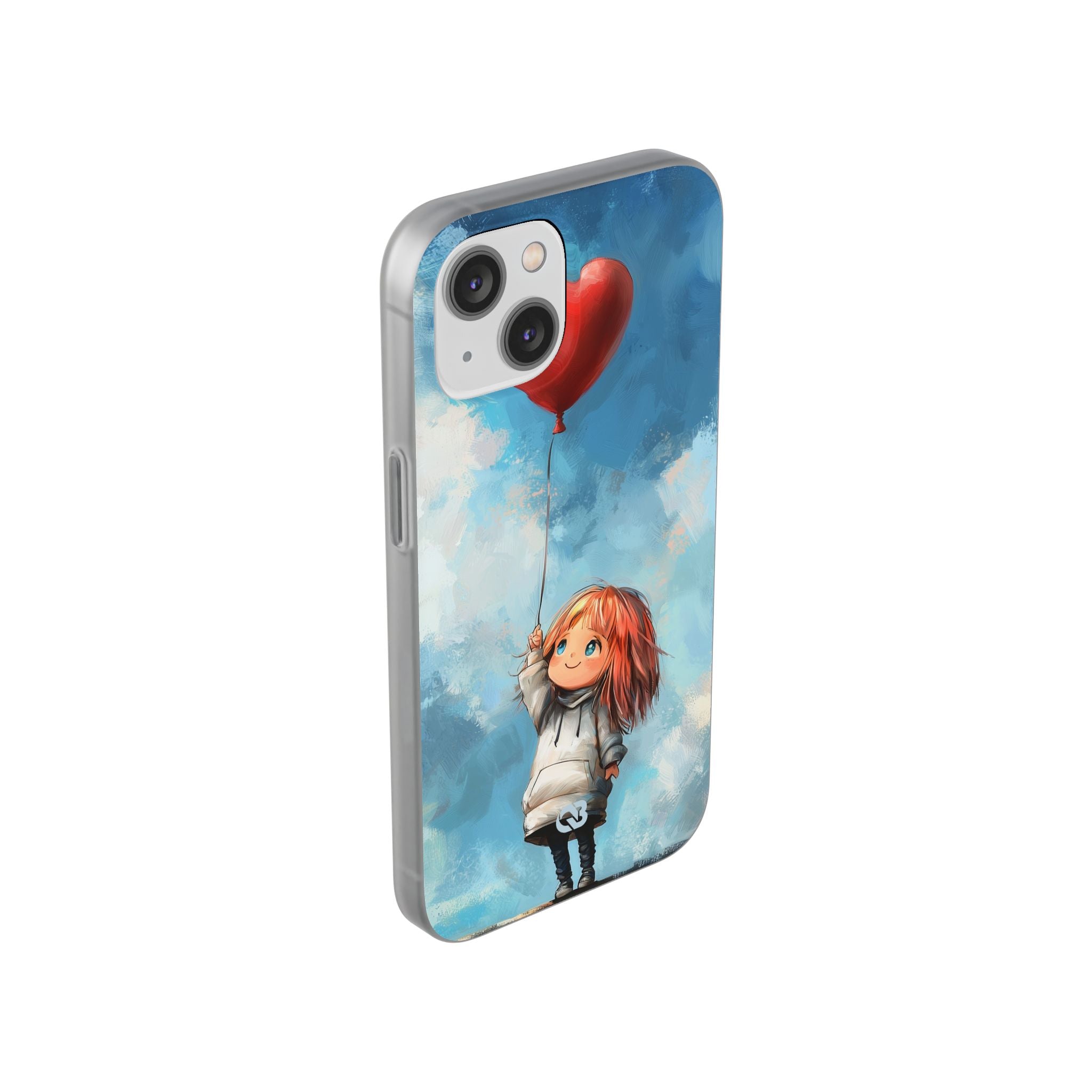 Crimson Heart Sky · Soft Coque de téléphone pour iPhone