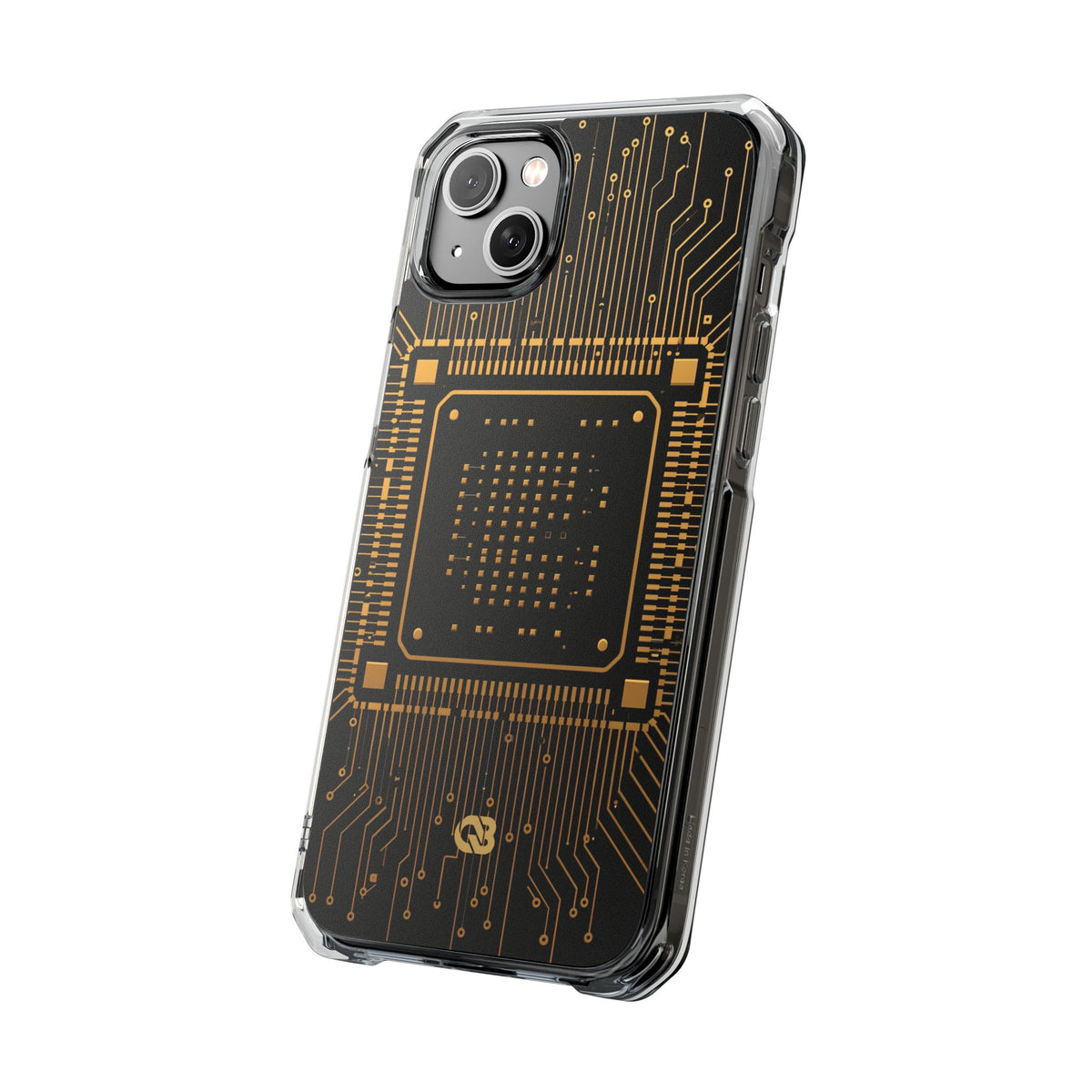 Gold Impact MagSafe Phone Case for iPhone - Cyber Gold Processor