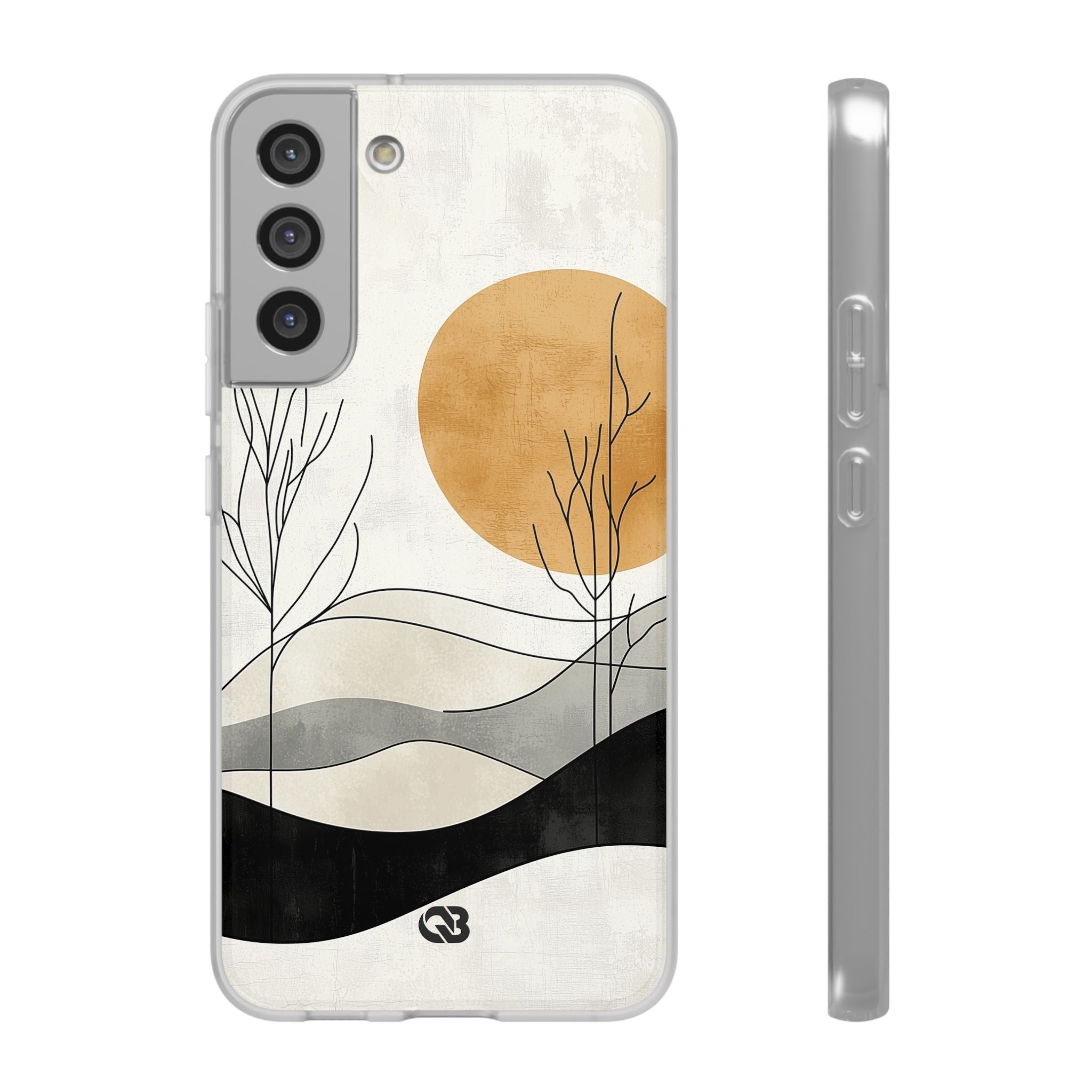 Burnt Horizon Lines · Soft Phone Case for Samsung