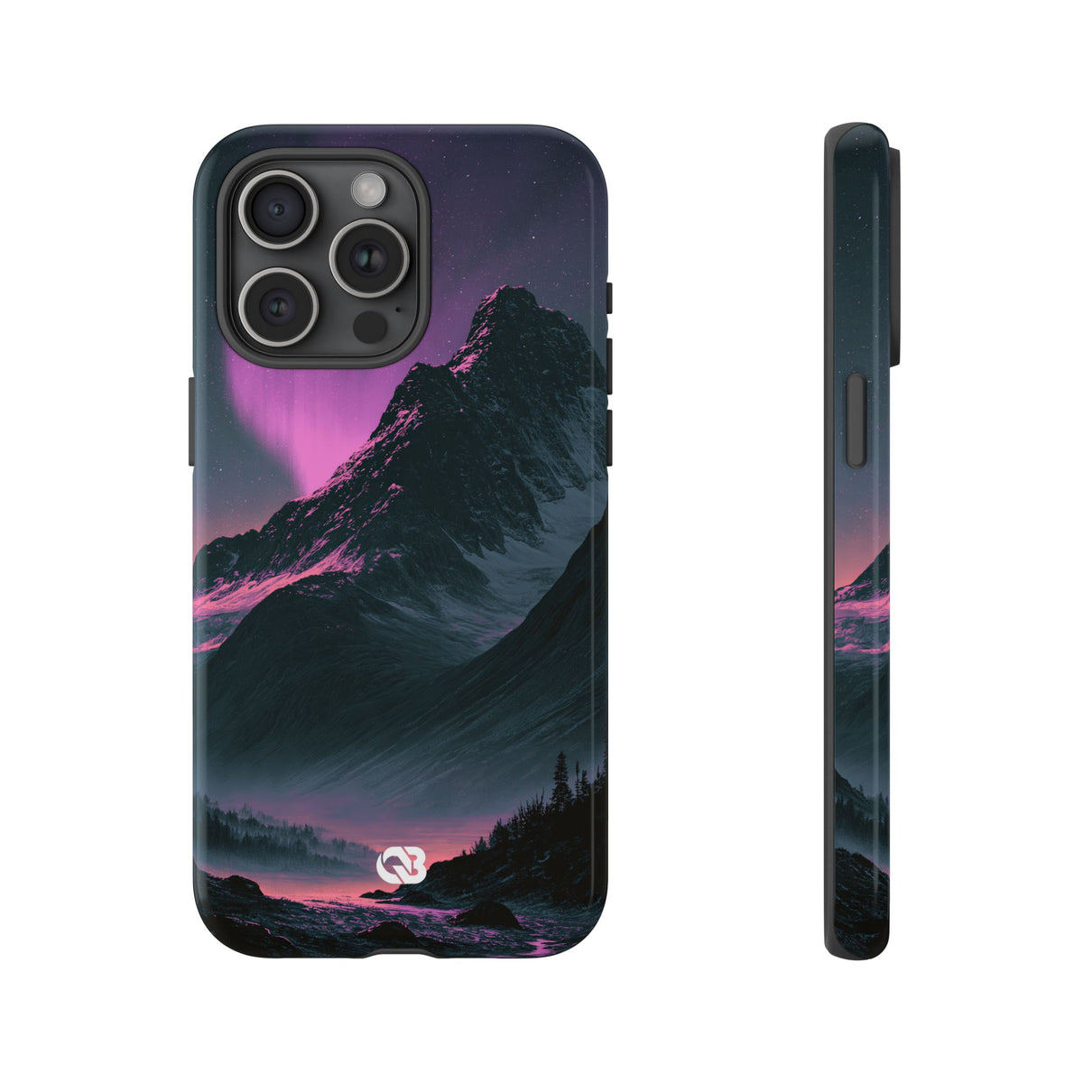 Arctic Aurora Summit · Tough Phone Case for iPhone · Black