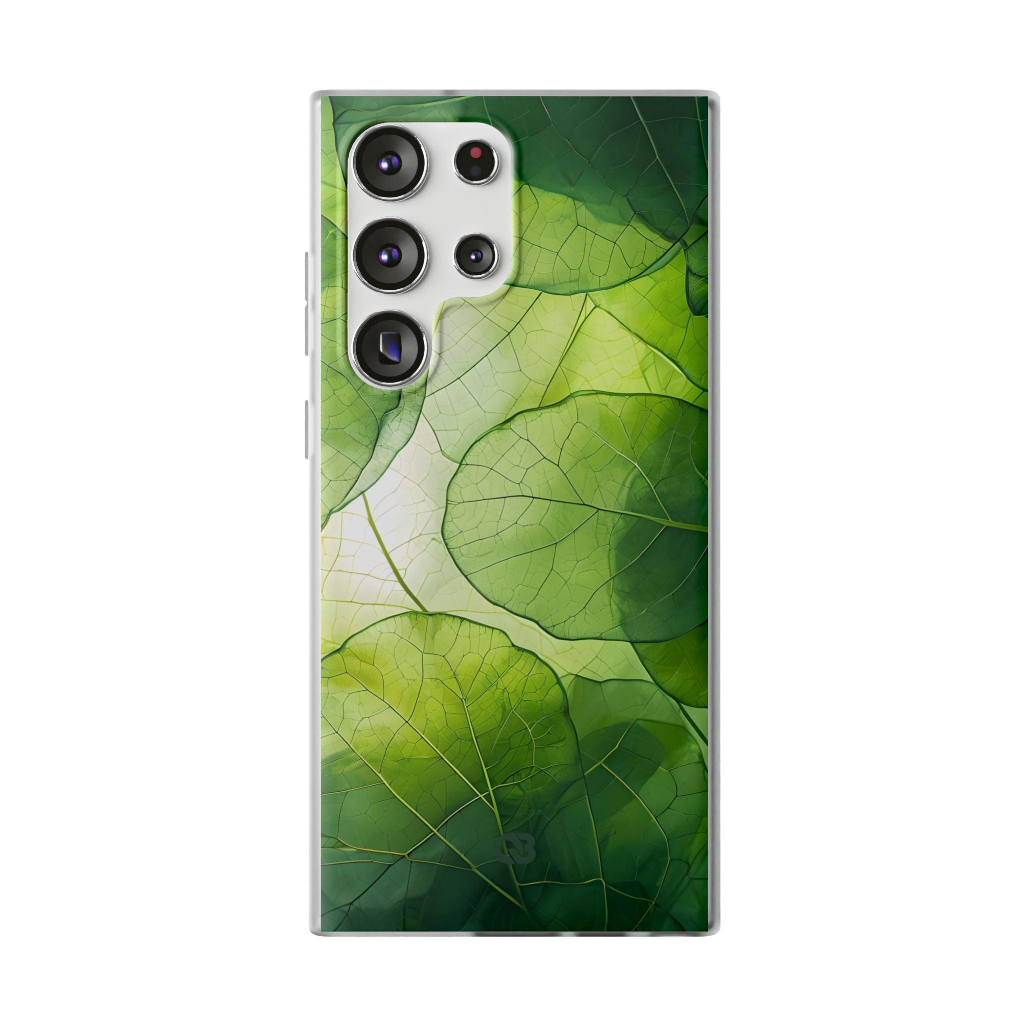 Emerald Leaf Veins · Soft Phone Case for Samsung