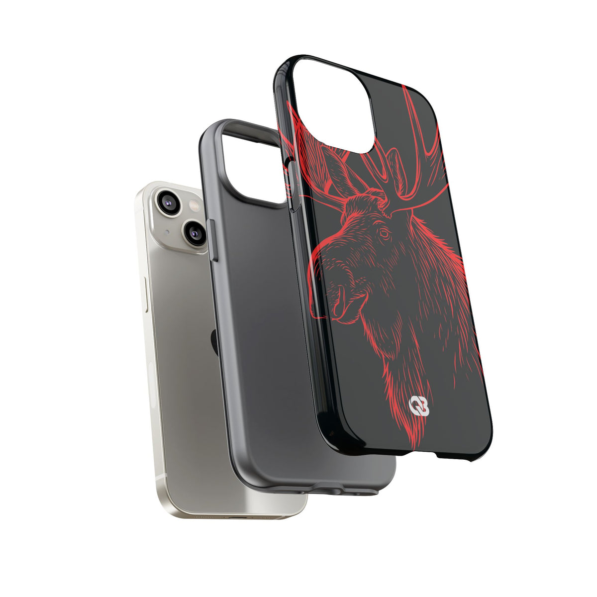 Nordic Elk · Tough Phone Case for iPhone · Black