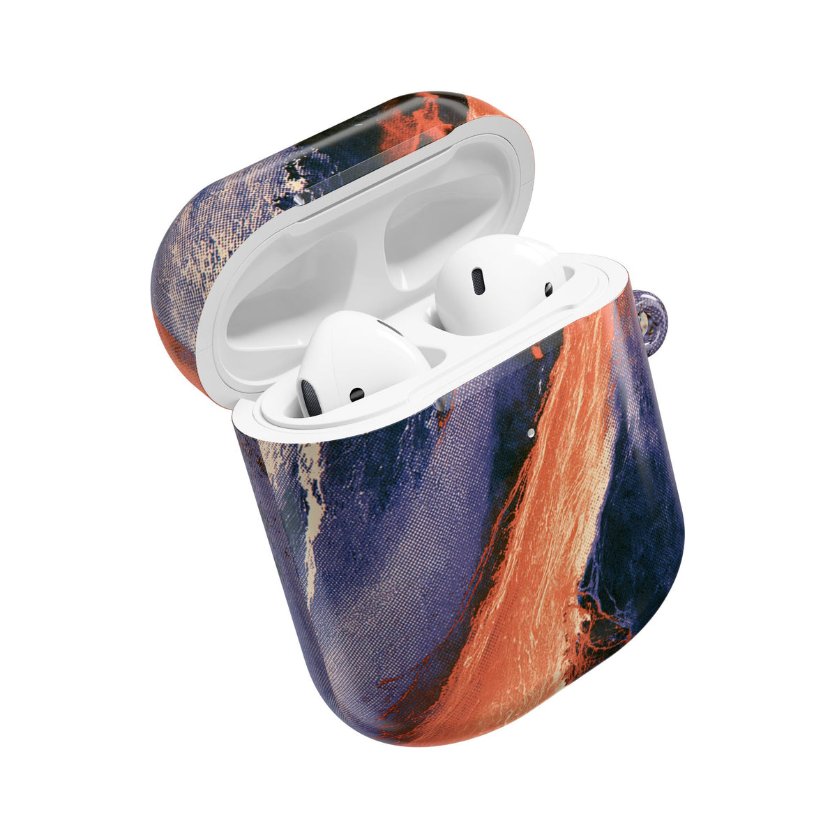 Solar Aura Drift · Hard Case for AirPods & AirPods Pro · Orange