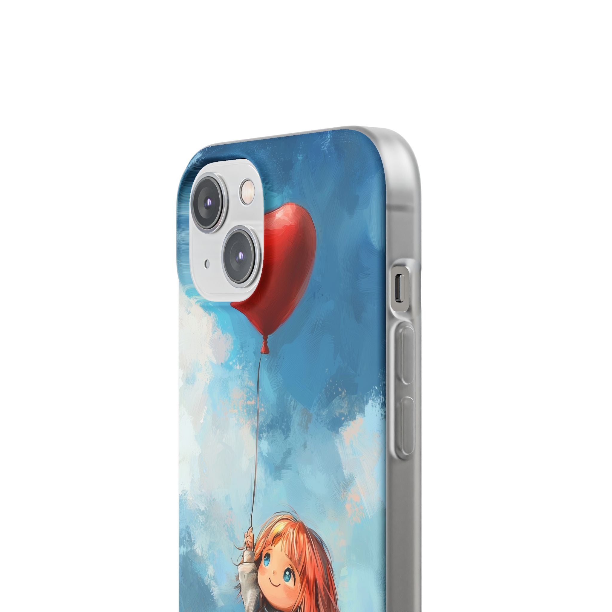 Crimson Heart Sky · Soft Coque de téléphone pour iPhone