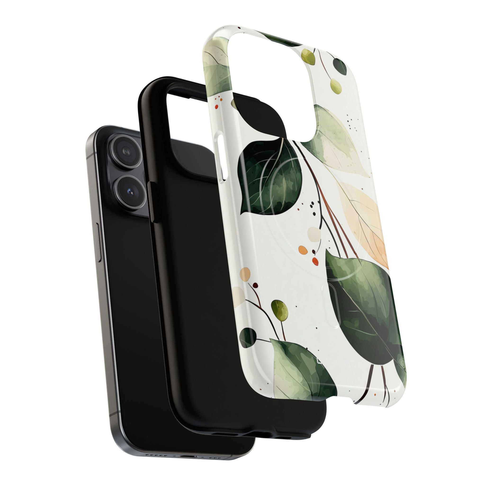Greenberry Branch iPhone 15 Pro Case - Tough+