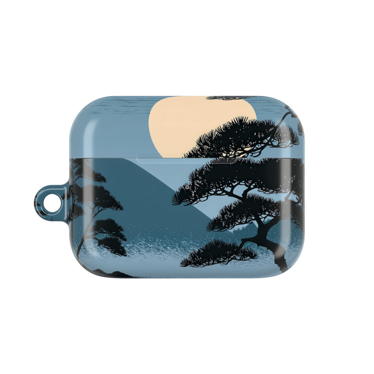 Moonlit Pine Horizon · Hard Case for AirPods & AirPods Pro · Blue