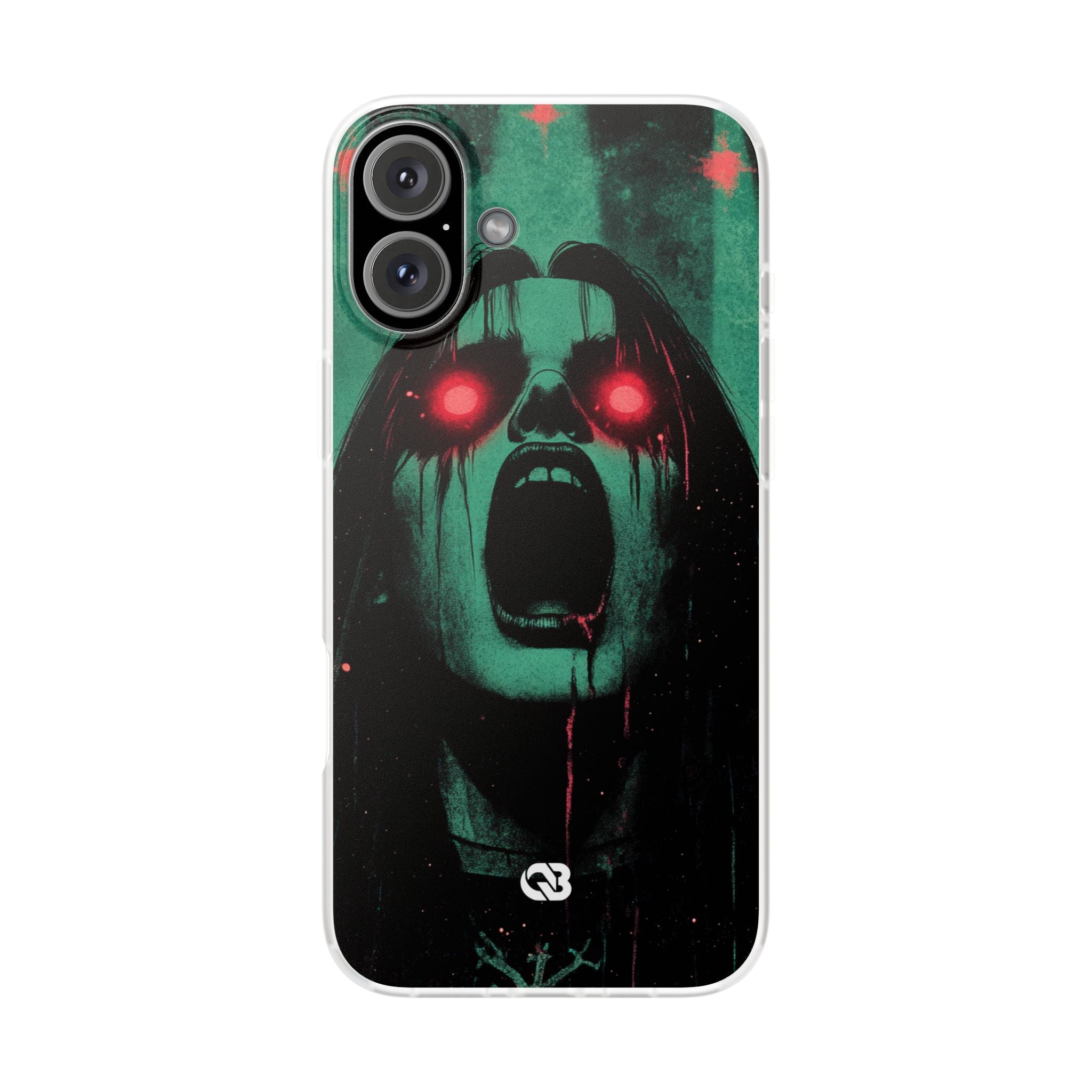 Crimson Emerald Scream · Soft Phone Case for iPhone