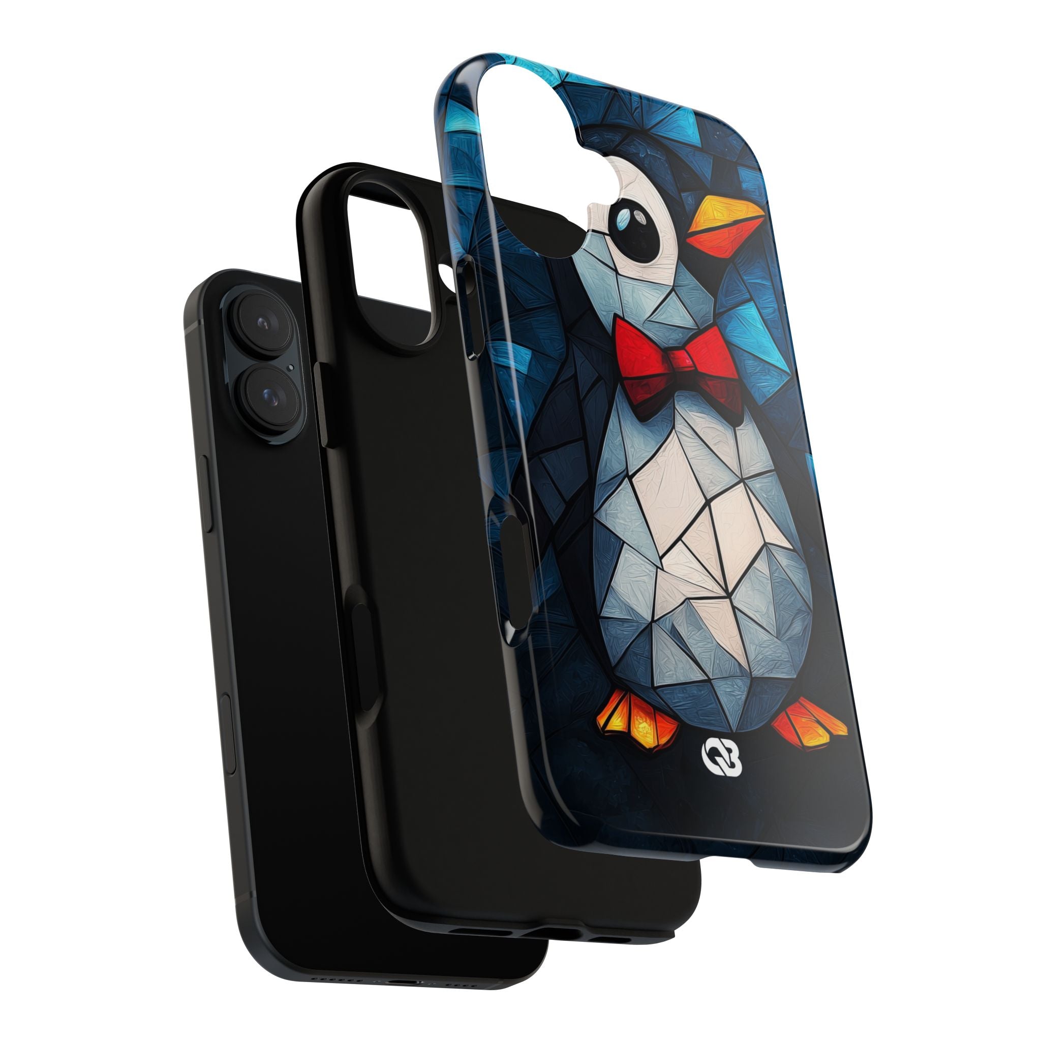 Mosaic Bowtie Penguin · Tough Phone Case for iPhone