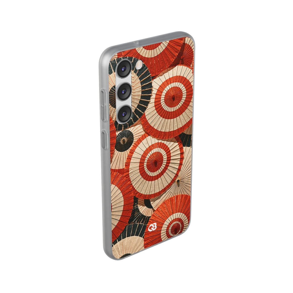 Vermilion Wagasa Motif · Lite Phone Case for Samsung · Red