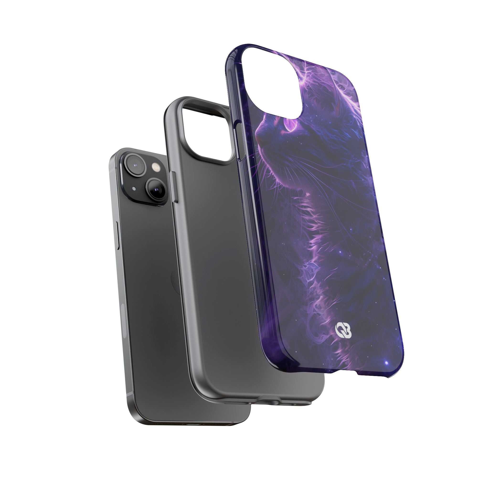 Purple Void Feline · Tough Custodia per iPhone