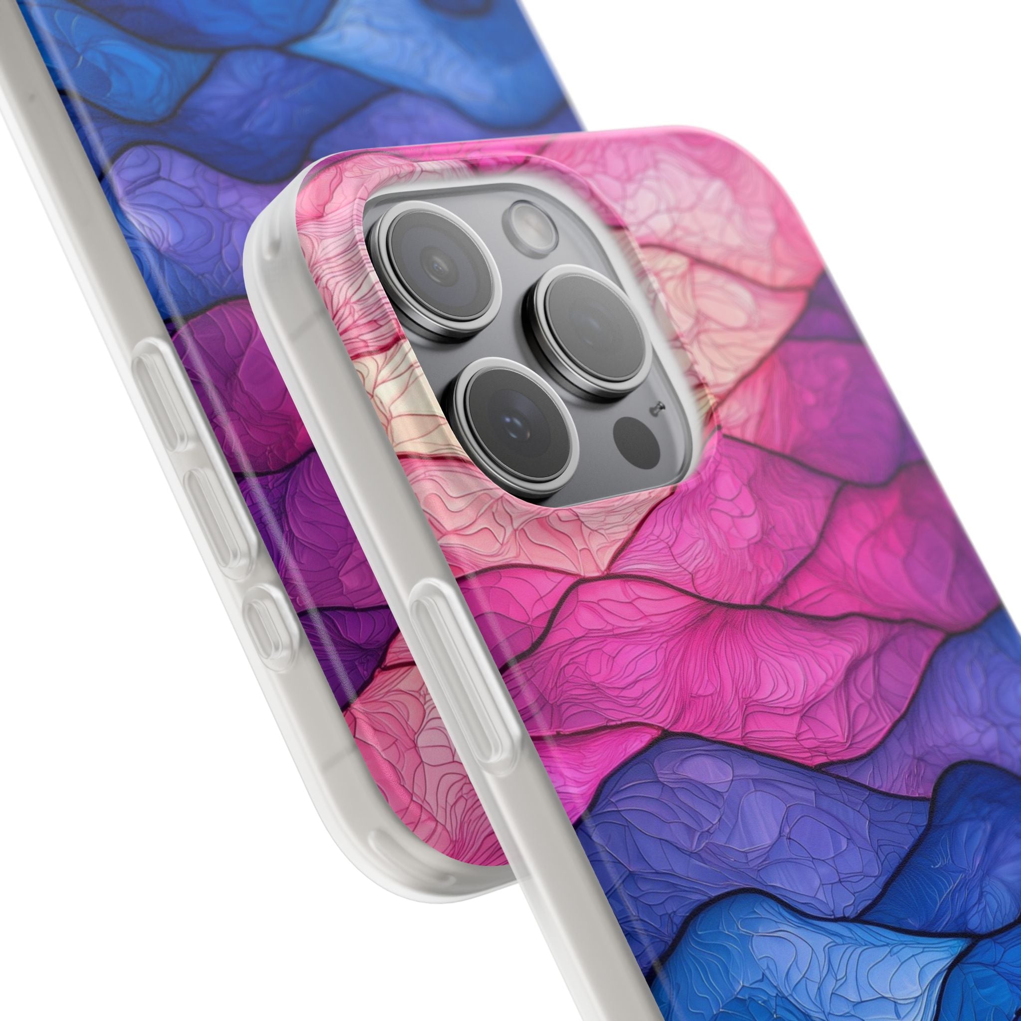 Welliges Ader-Verlauf iPhone 15 Pro Max Case - Soft