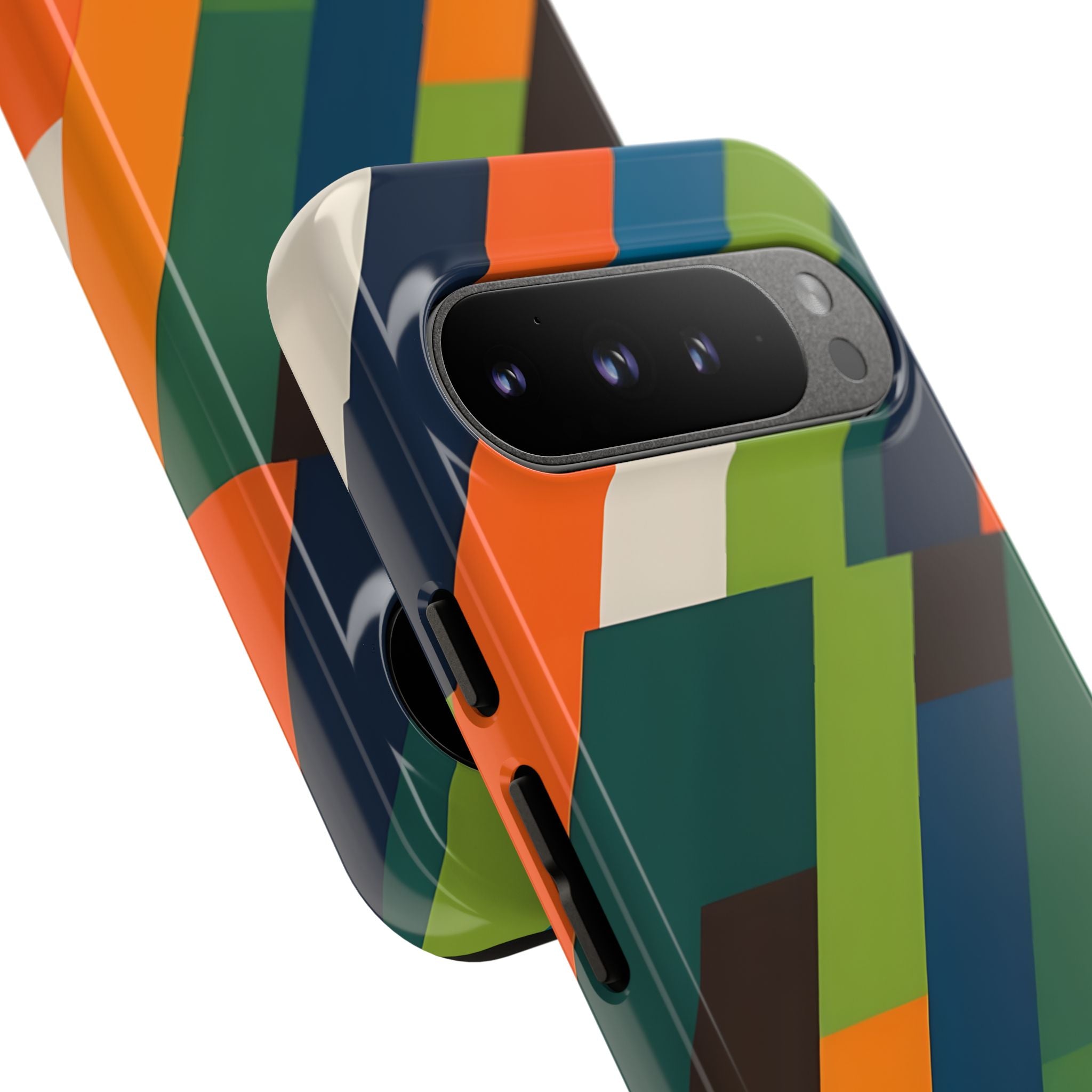 Angled Retro Mosaic · Tough Handyhülle für Google Pixel