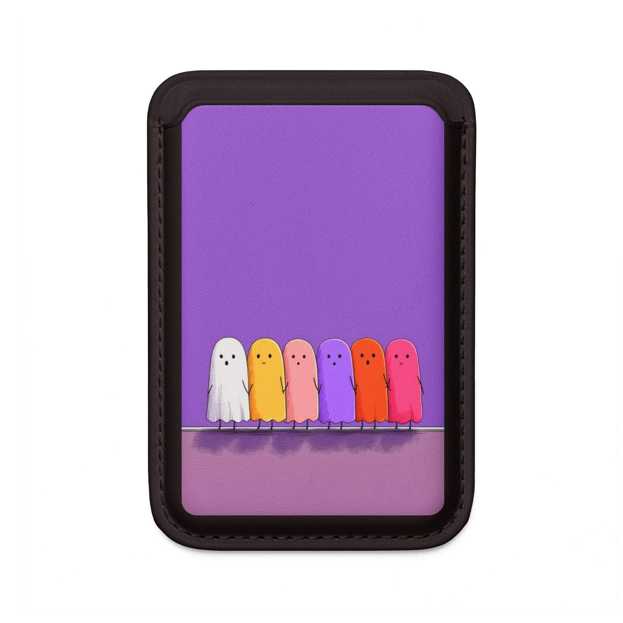 Farverige Spøgelseslinje Tegnebog – MagSafe Klar