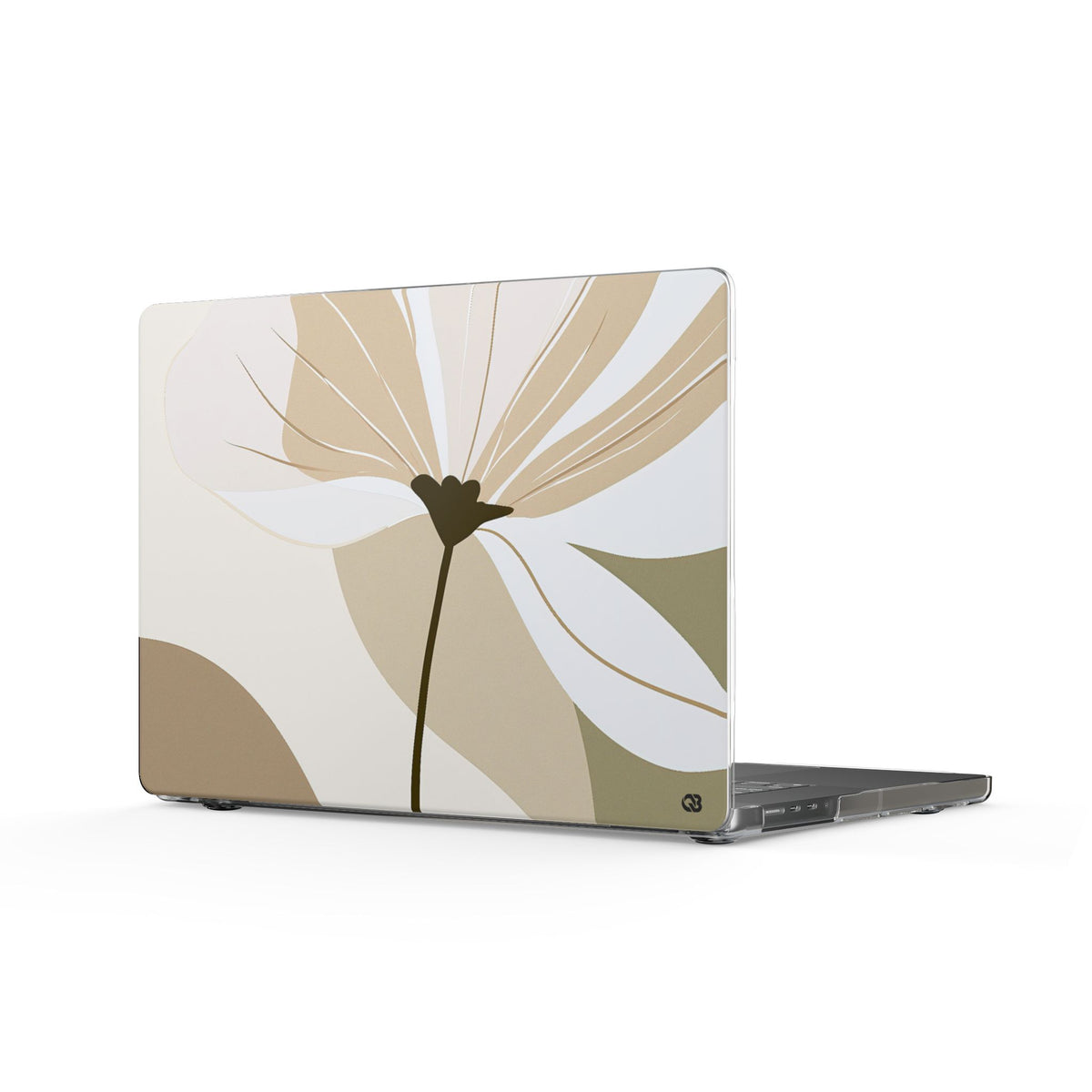 Soft Petal Bloom · Clear Hard Case for MacBook · Beige