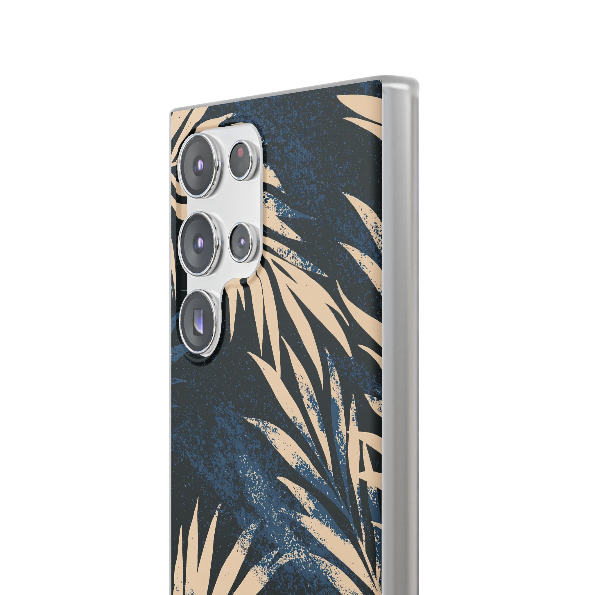 Blue Lite Phone Case for Samsung - Midnight Indigo Palm