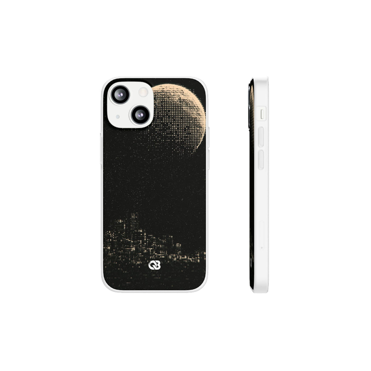 Lunar Metropolis Nocturne · Lite Phone Case for iPhone · Black