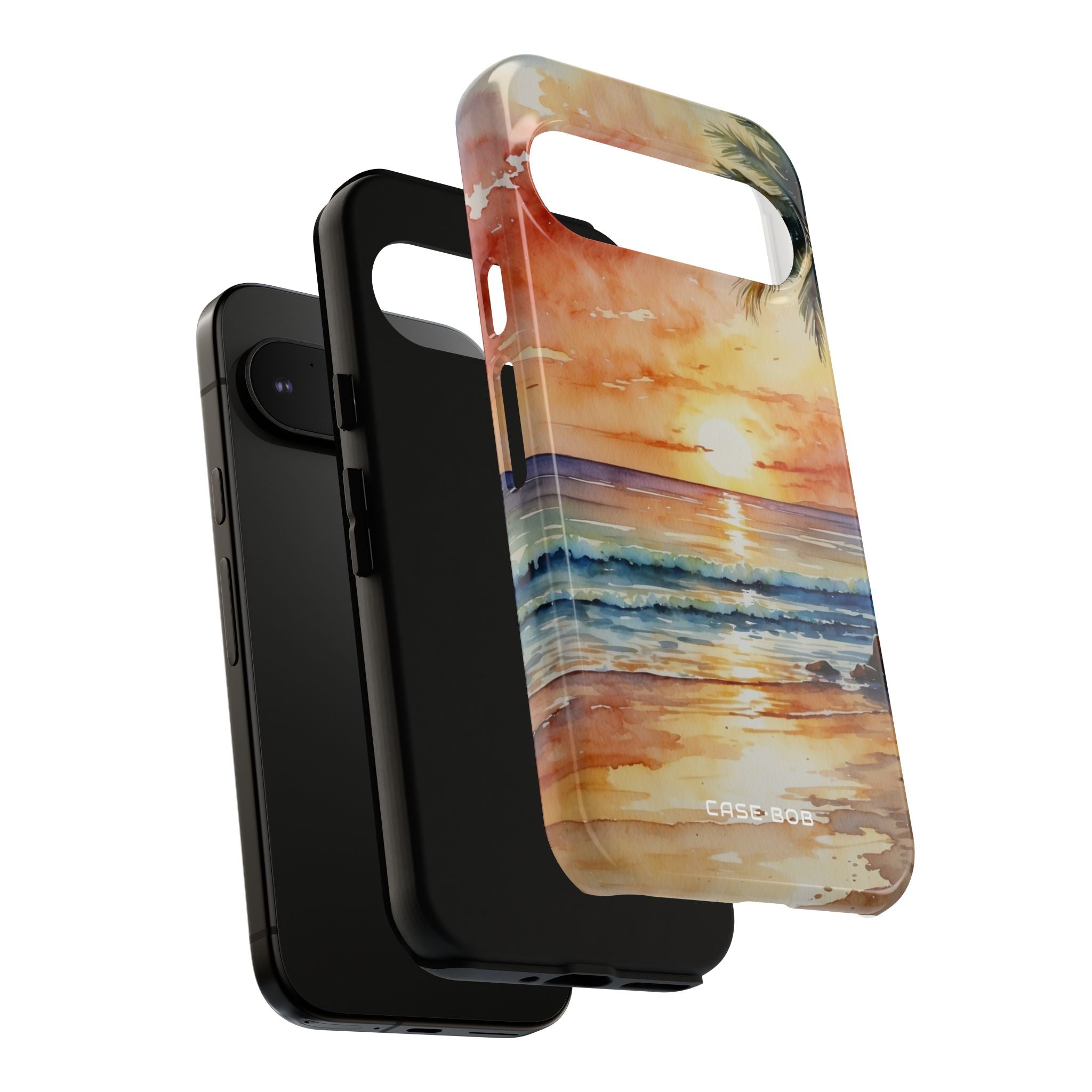 Sunset Palm Google Pixel 9 Pro Case - Tough