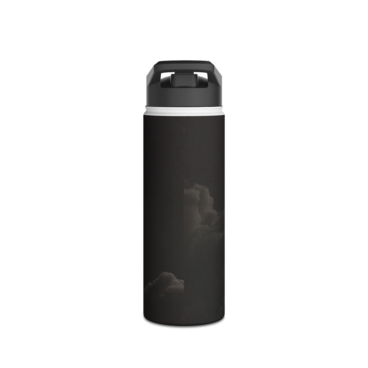 Crimson Fog Void · Insulated Water Bottle · Black