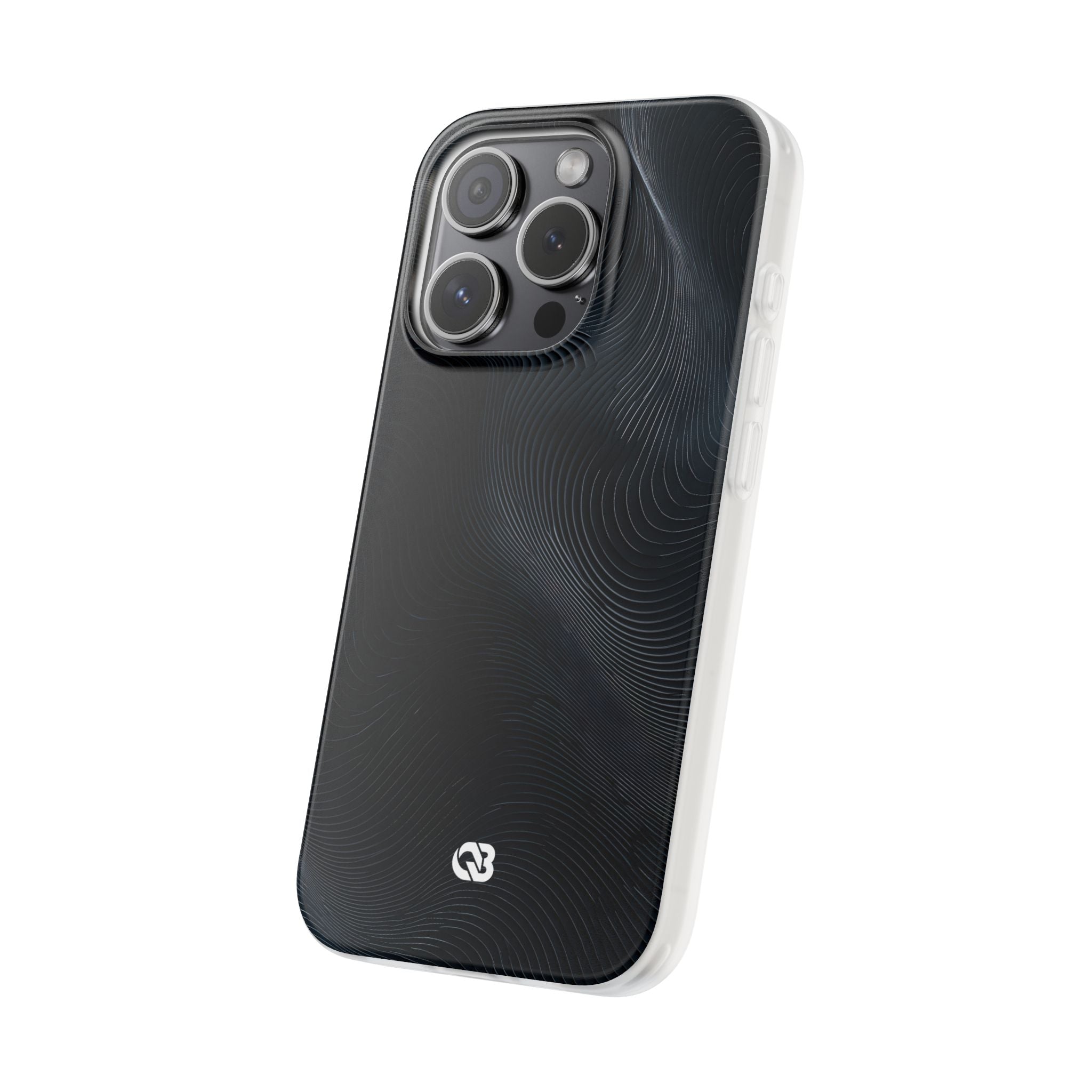 Black Lite Phone Case for iPhone - Obsidian Ridge Flux