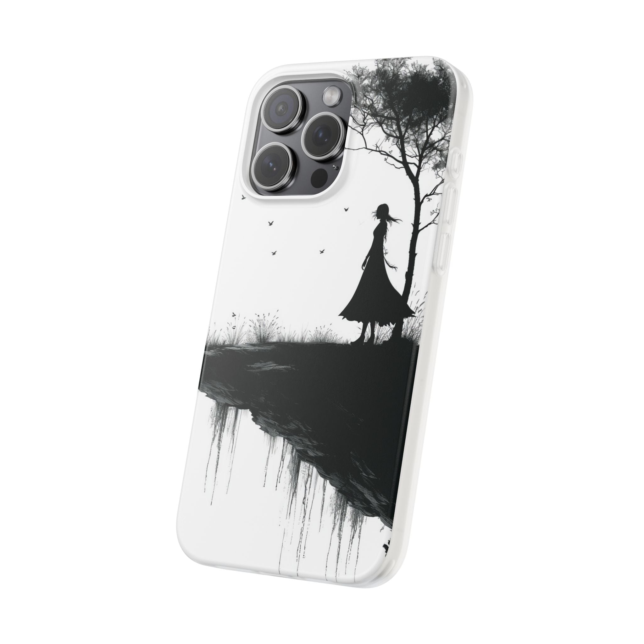 Cliffside Silhouette iPhone 15 Pro Max Case - Soft