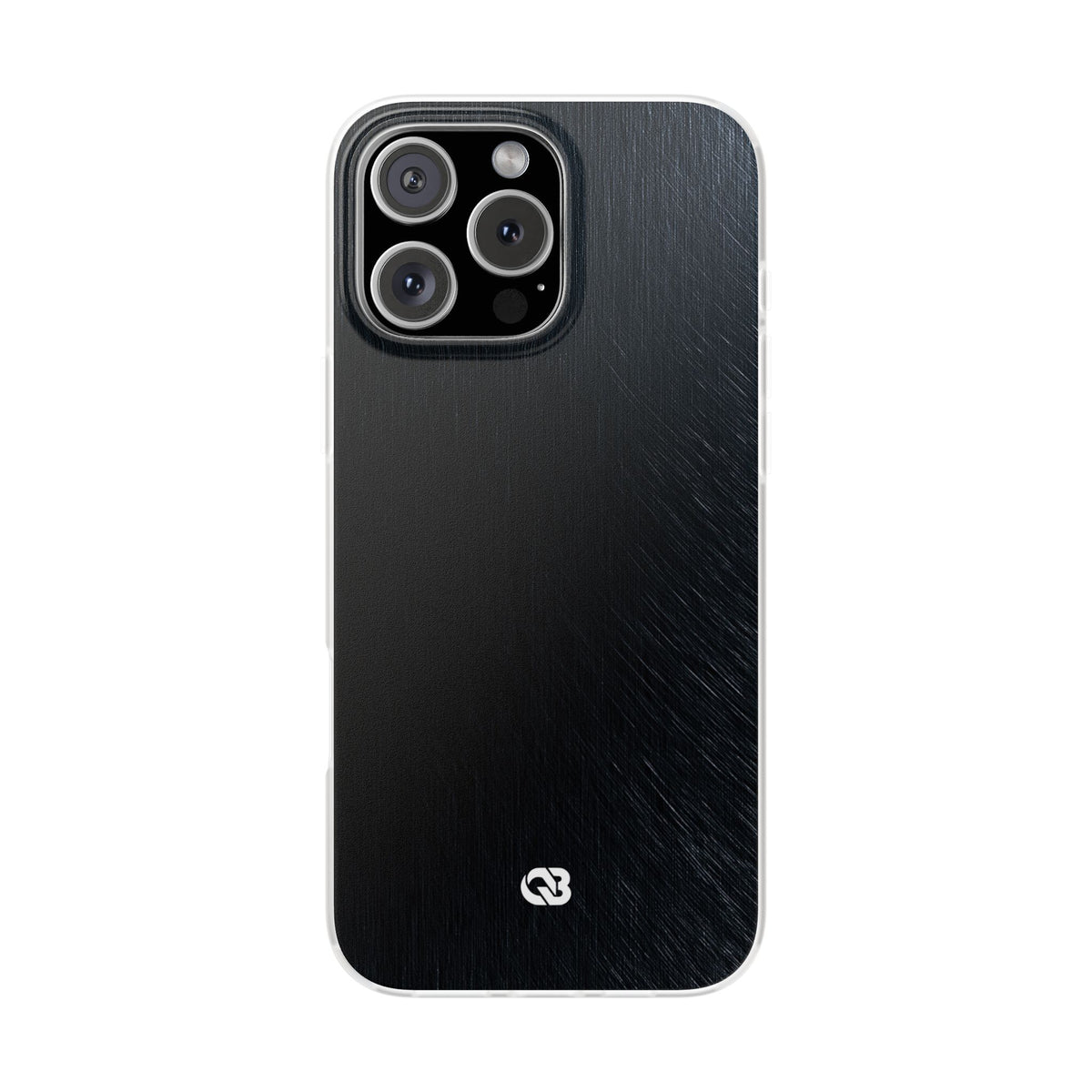 Brushed Obsidian Steel · Lite Phone Case for iPhone · Black