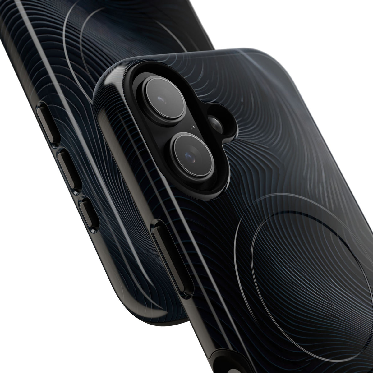 Black Tough 2.0 Magsafe Phone Case for iPhone - Obsidian Ridge Flux