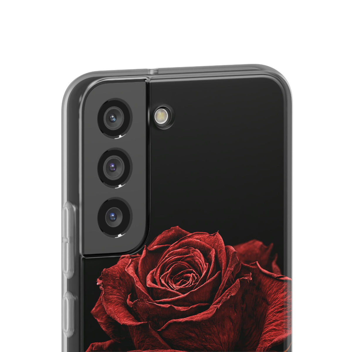 Crimson Noir Rose · Lite Phone Case for Samsung · Black