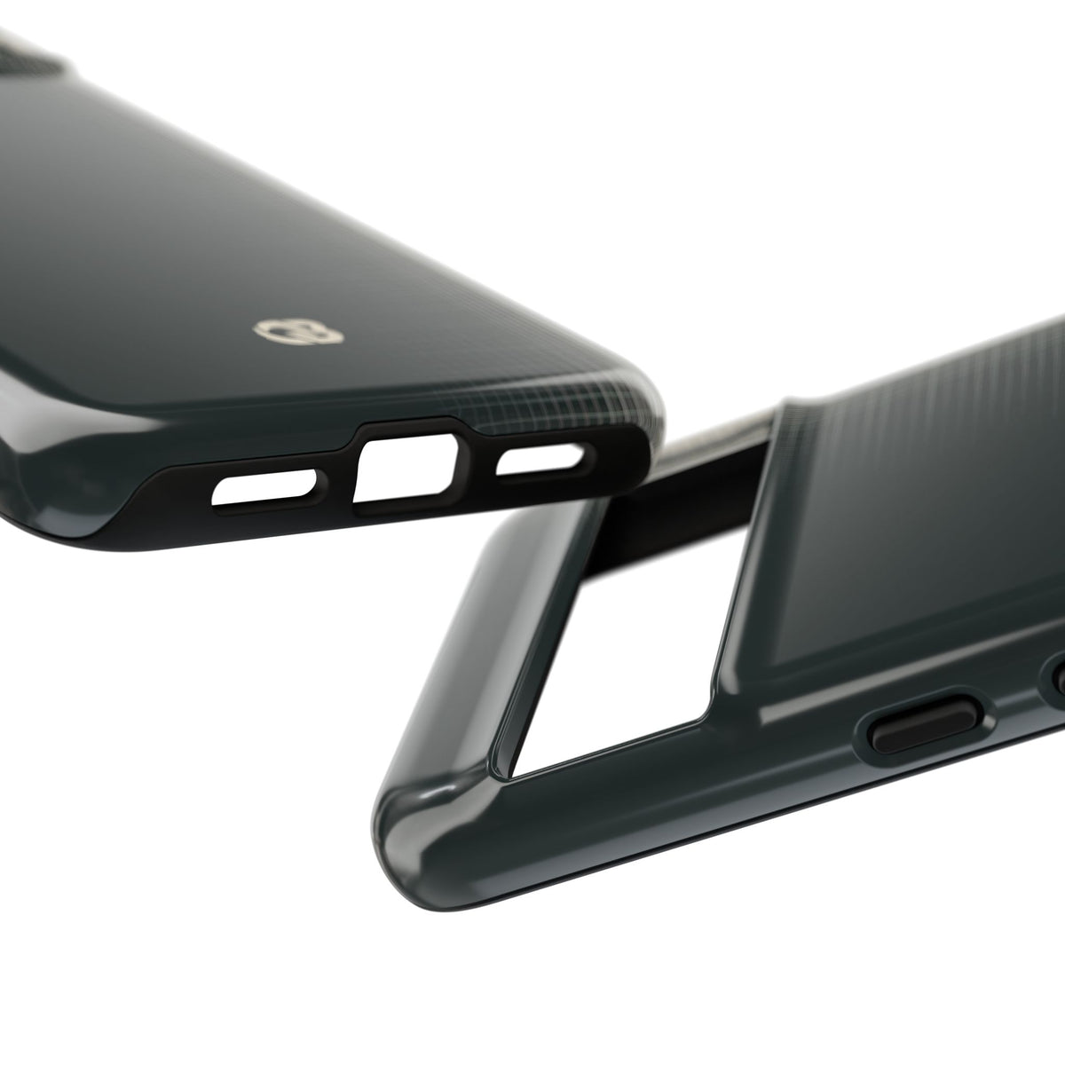 Grey Tough Phone Case for Google Pixel - Charcoal Tech Grid