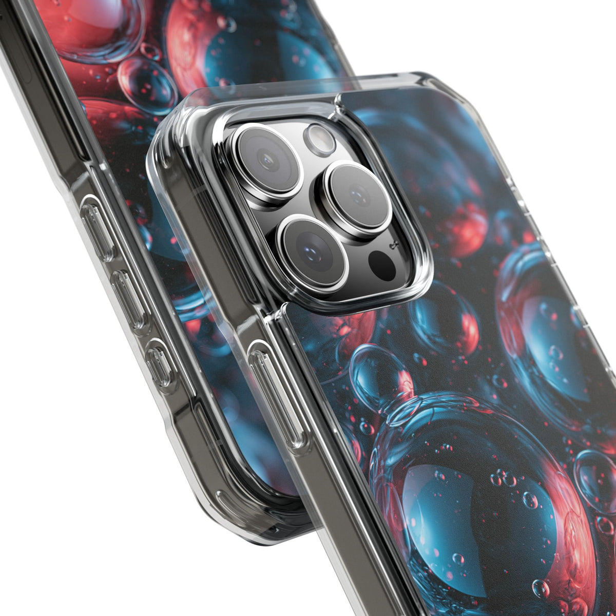 Aqua Gel Spheres · Clear Impact Magnetic Phone Case for iPhone · Blue