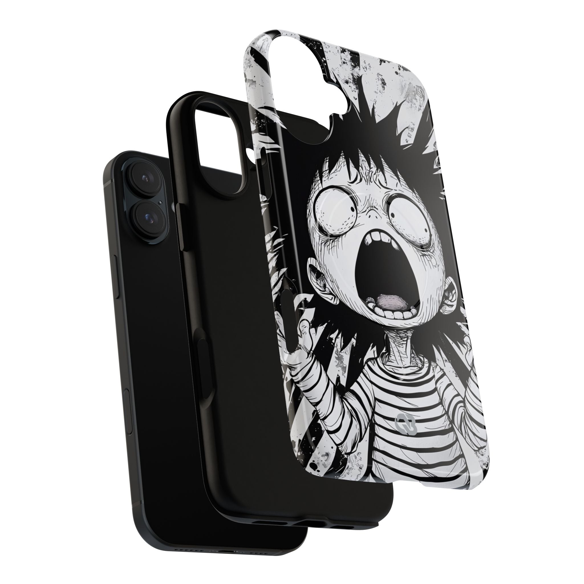 Chaotic Monochrome Scream · Tough+ Fundas para teléfono para iPhone · Magsafe